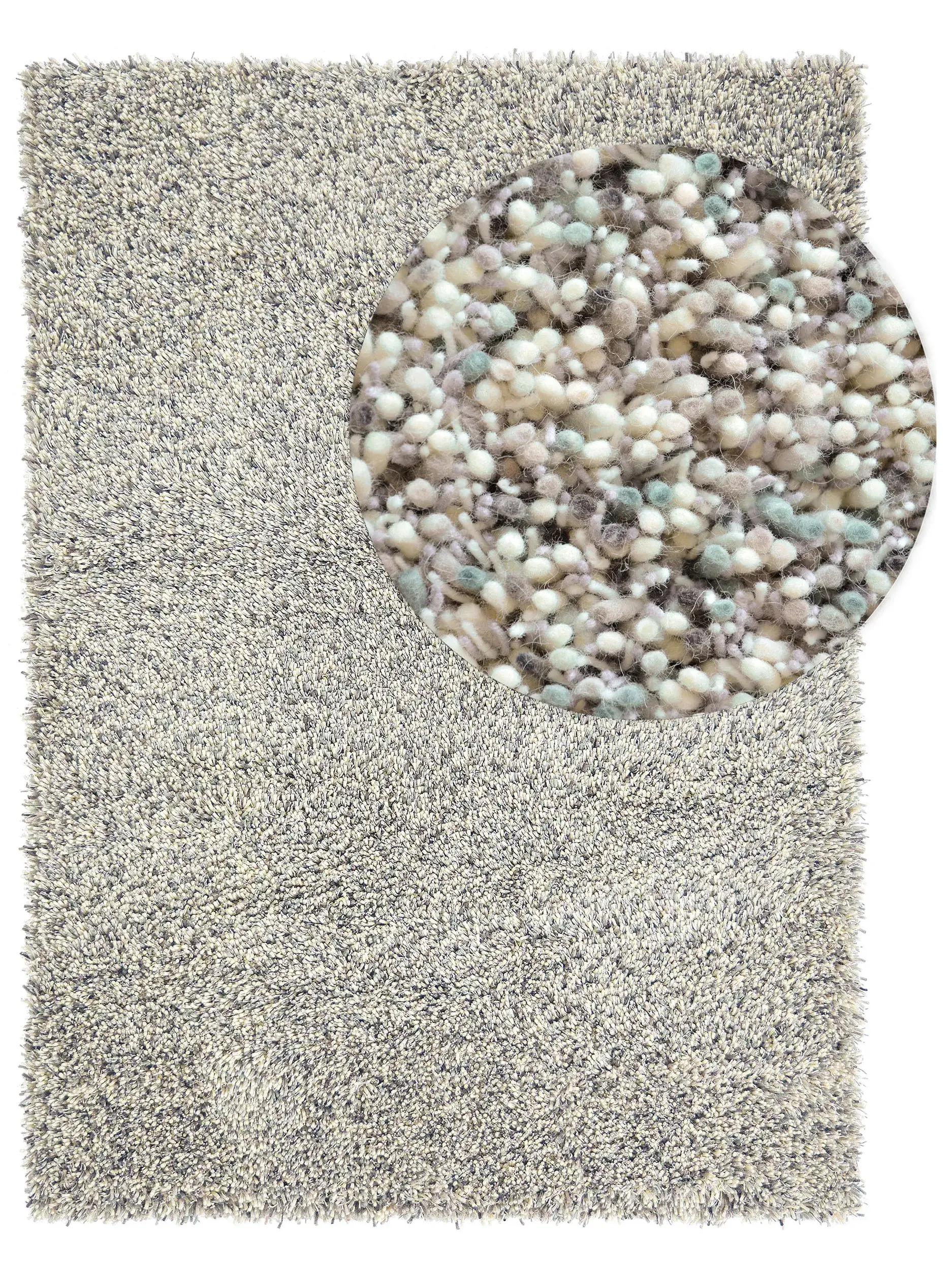 Wollteppich Young Multicolor/Blau od 