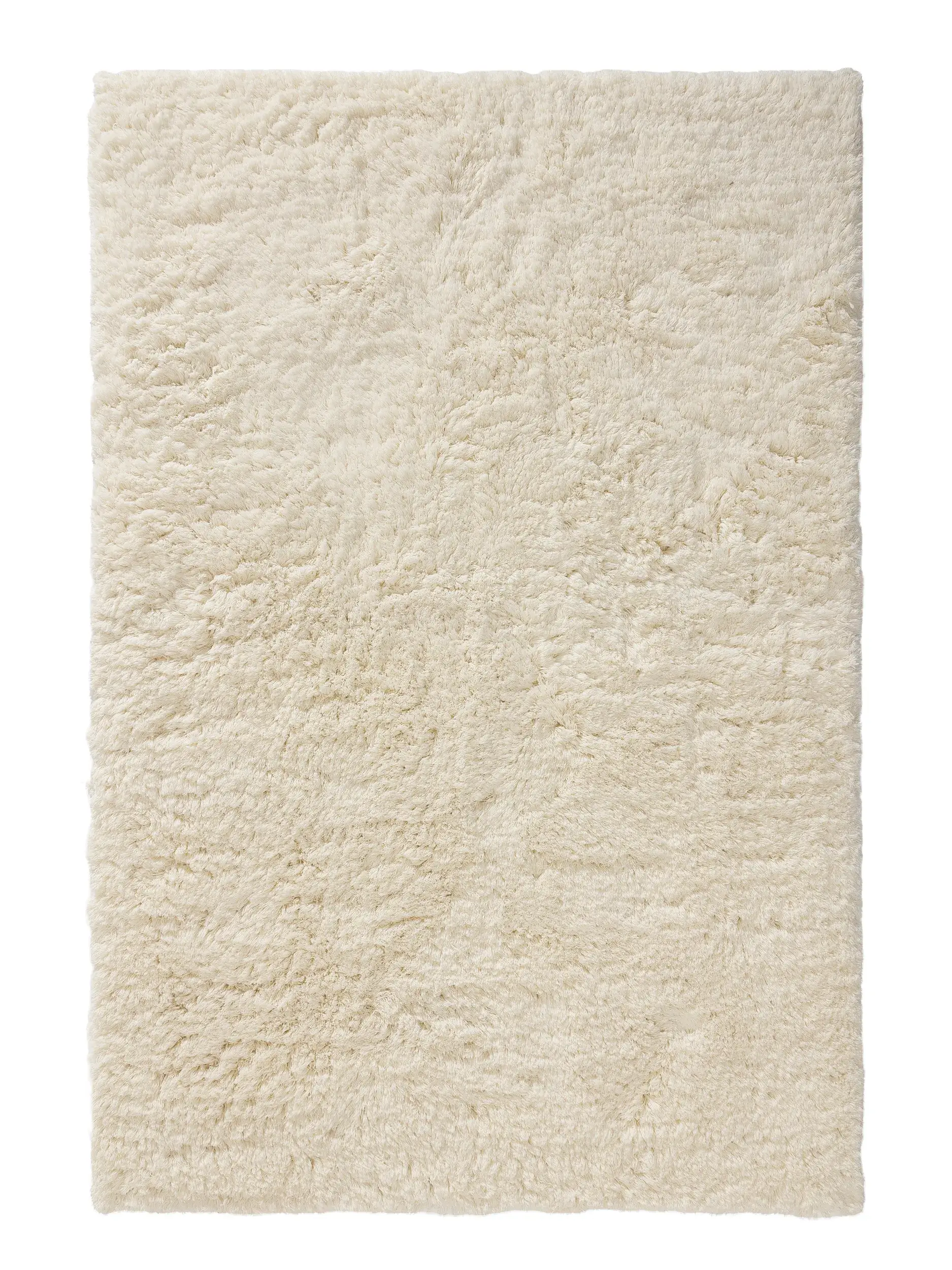 Matta av 100% Ull i Beige med 100% Ull hög lugg från benuta pure