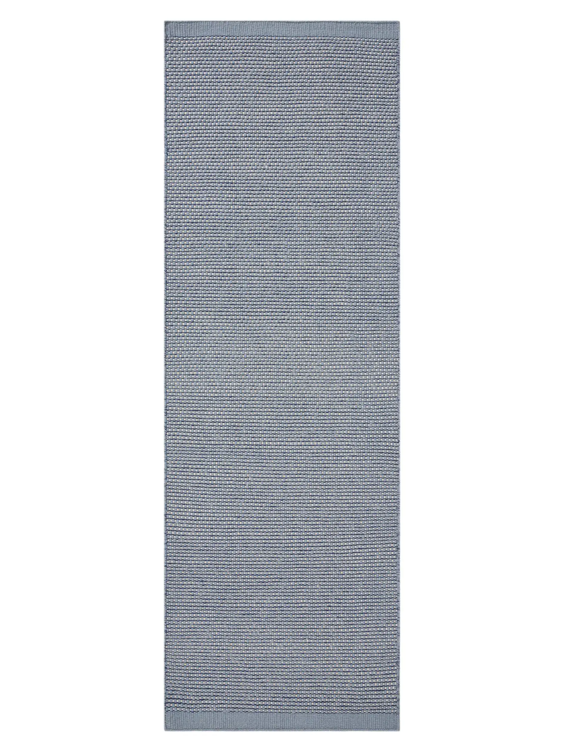 Vloerkleed Rocco van 80% Wol, 20% Katoen in Blauw van benuta pure