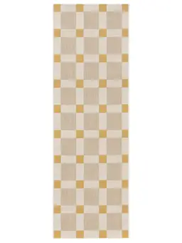 Inom- och utomhusmatta lång Vega Beige/gul