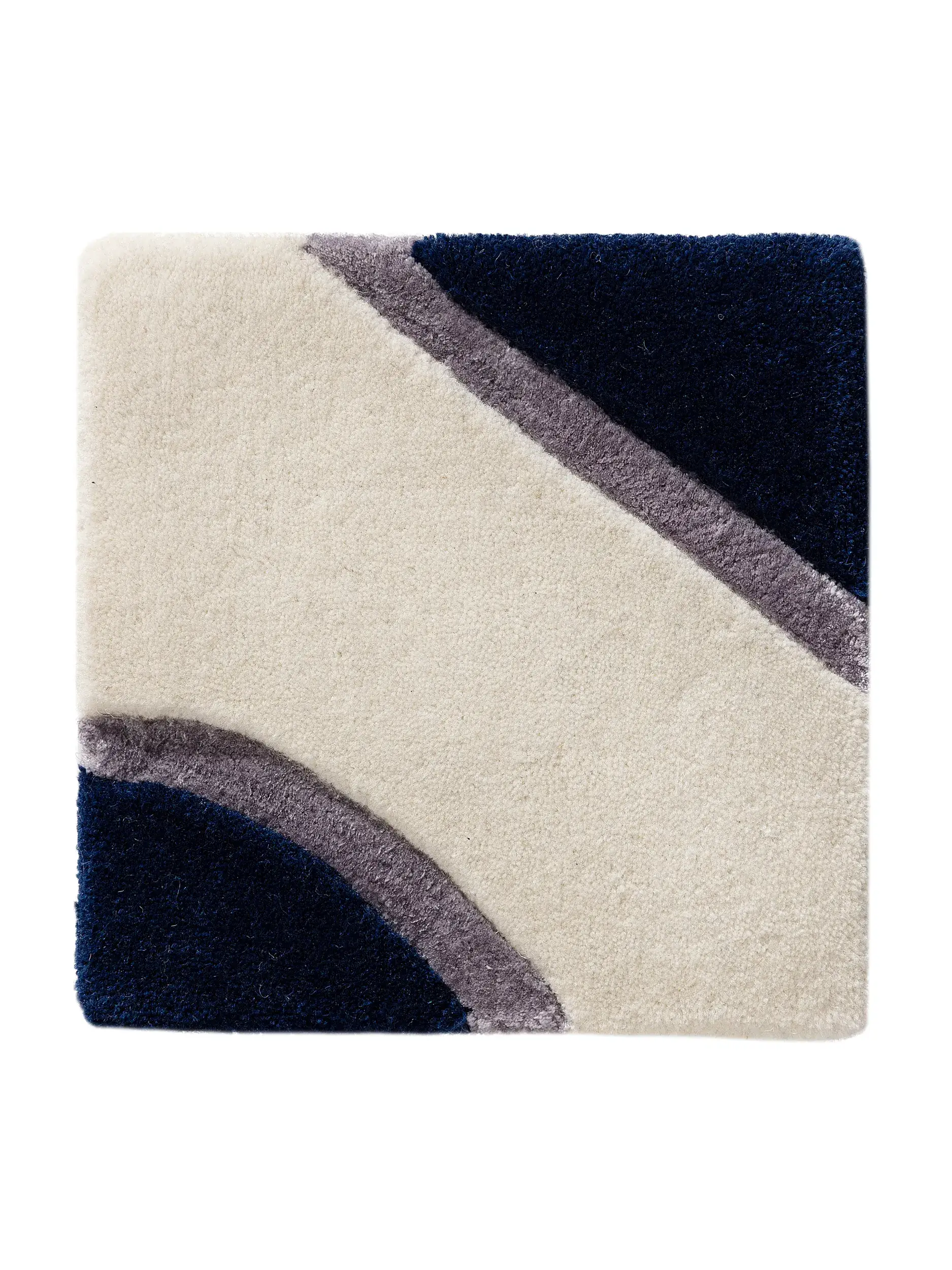 Koberec z 90% Wolle, 10% Lyocell (Tencel™) v Blau s vlasem výšky 90% Wolle, 10% Lyocell (Tencel™) od benuta Finest