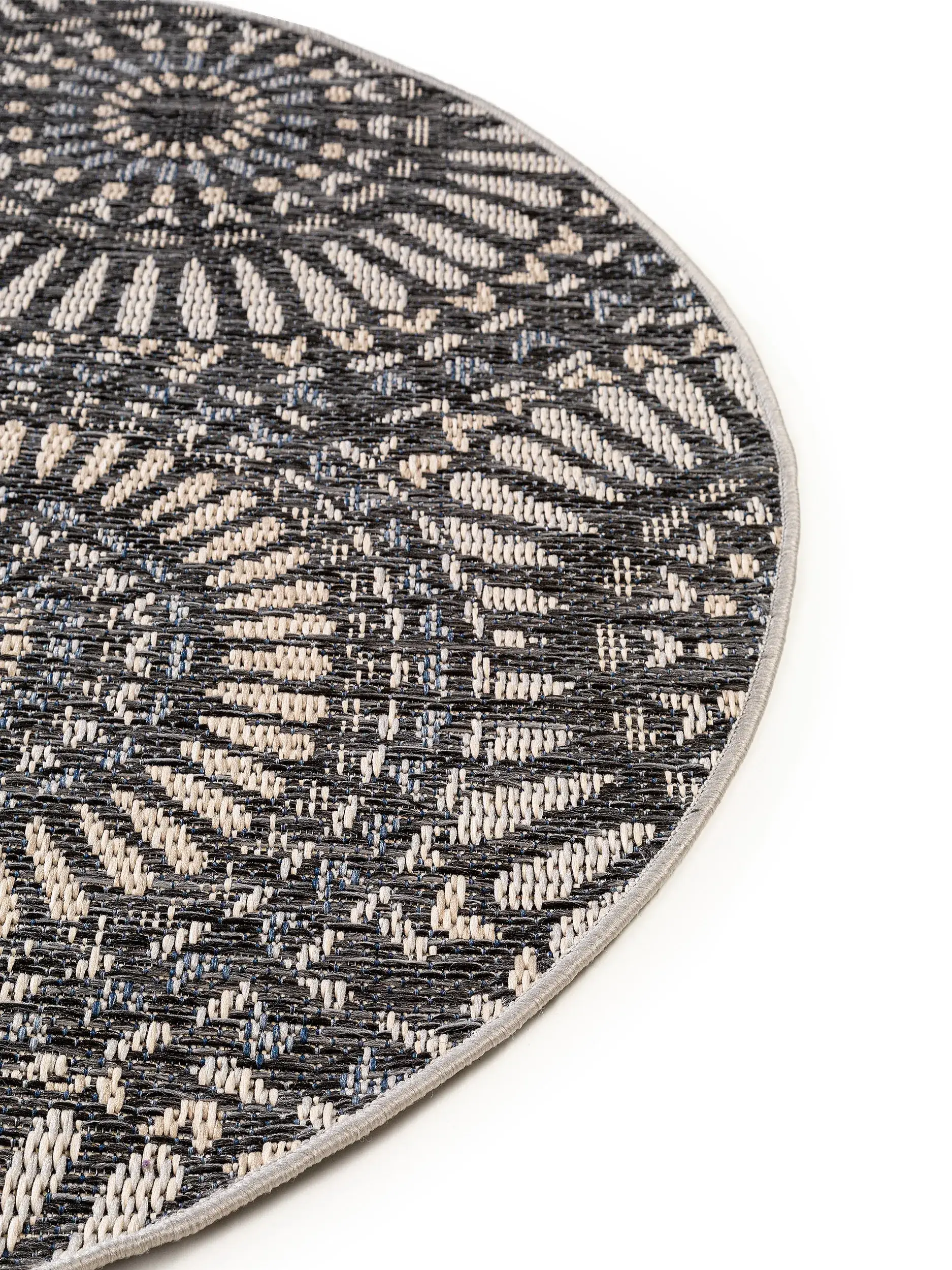 Teppich aus 100% Polypropylen in Blau mit 100% Polypropylen hohem Flor von benuta