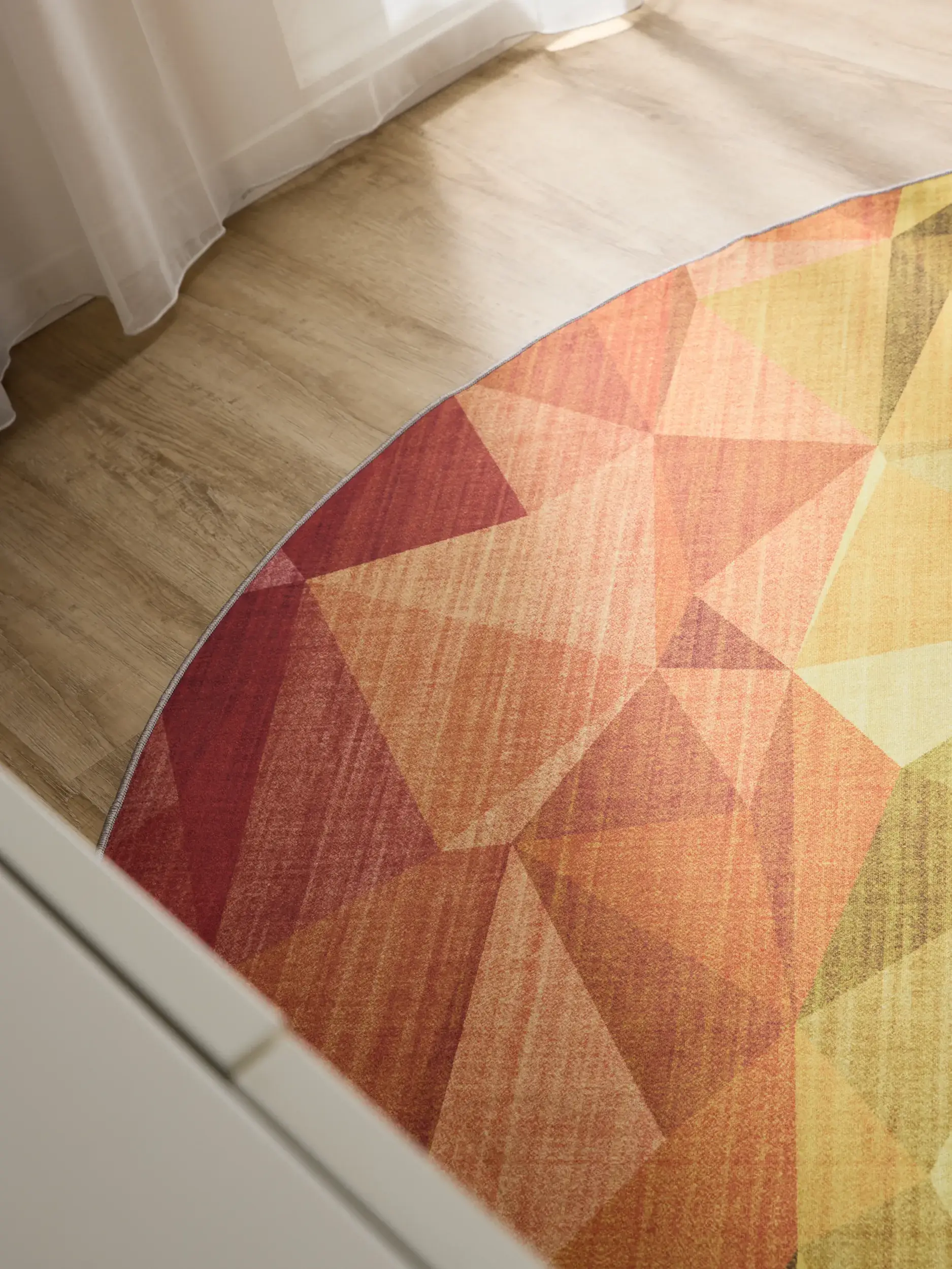 Teppich aus 100% Polyester in Multicolor mit 100% Polyester hohem Flor von benuta Basic
