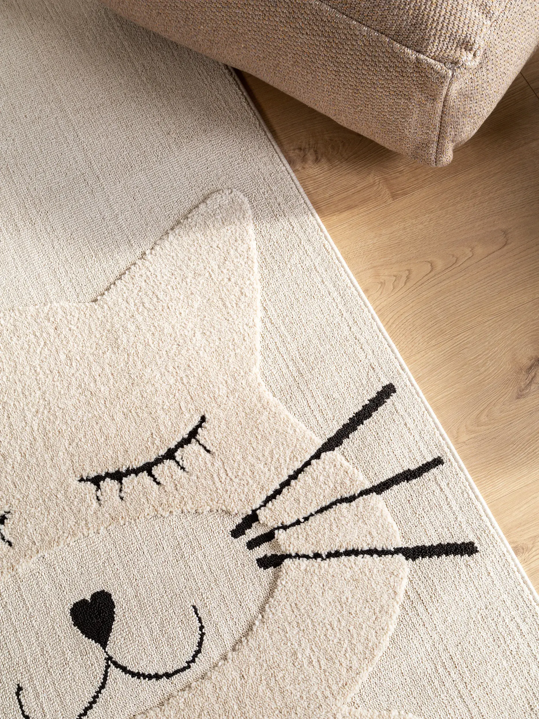 Tapis en 100% Polyester en Beige avec une pile de 100% Polyester de hauteur de Lytte