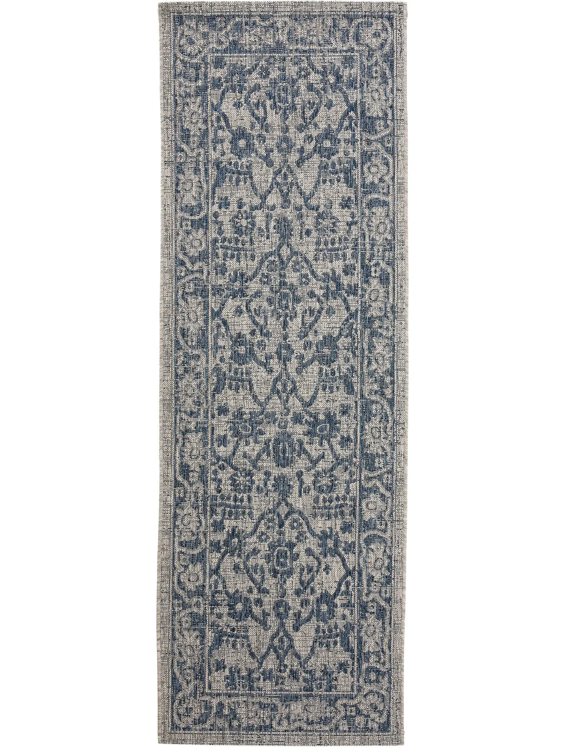 Teppich aus 100% Polypropylen in Blau mit 100% Polypropylen hohem Flor von benuta