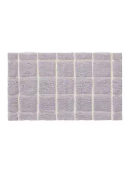 Tappeto da bagno Noa Viola/Bianco