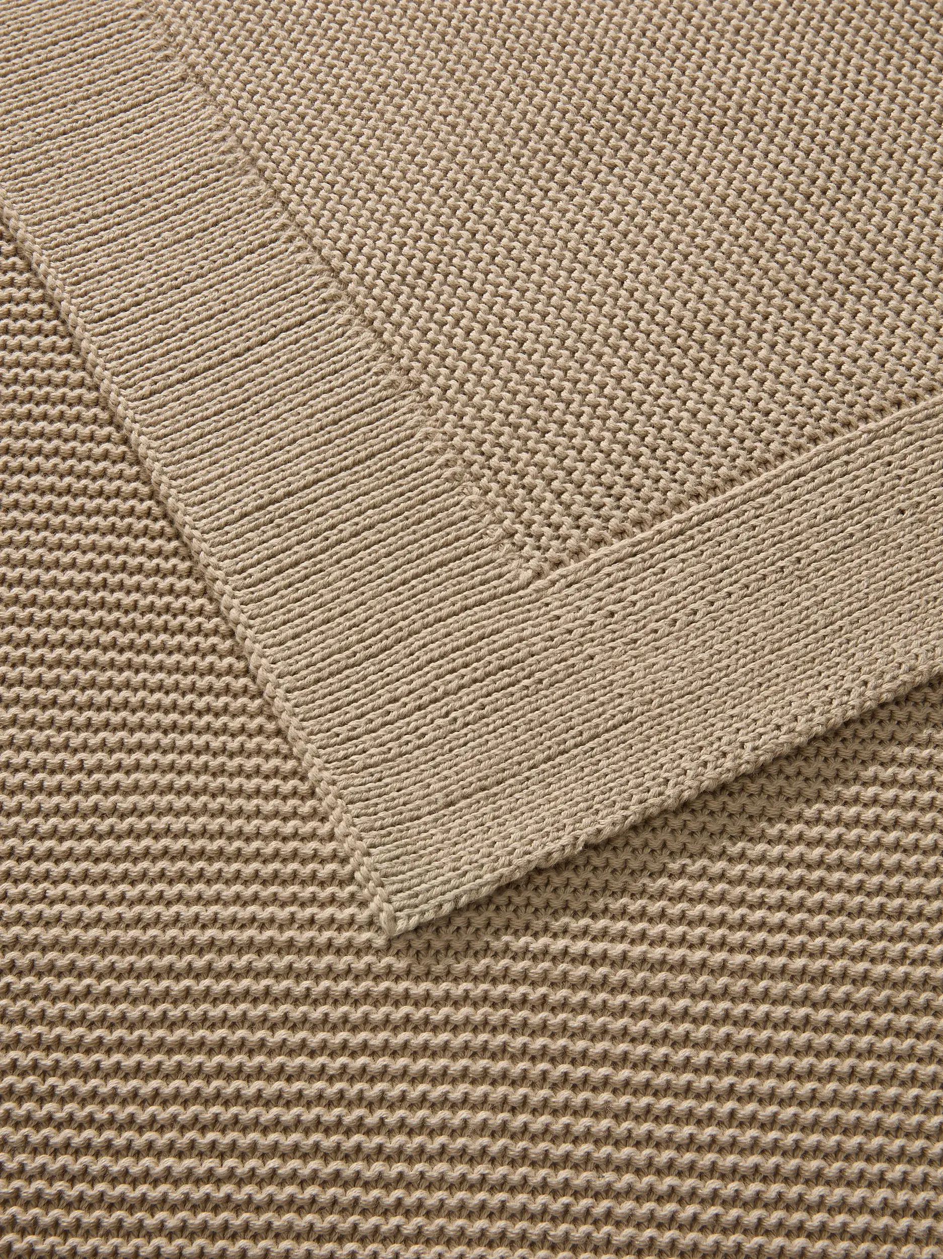 Katoenen deken Helma Beige van benuta Pure