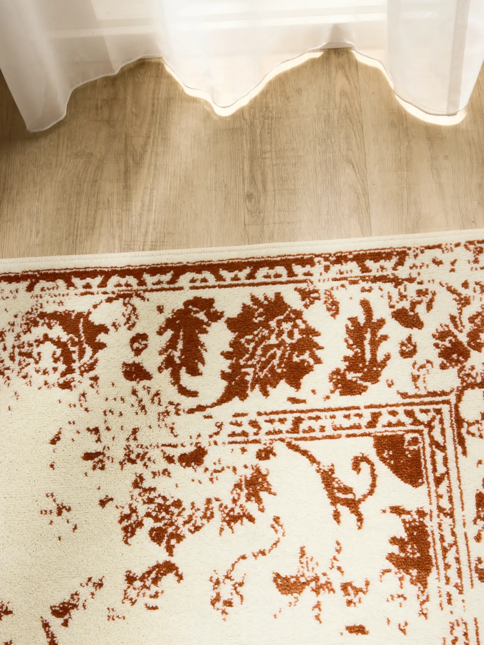 Rug made of 100% Polypropylen in Beige with a 100% Polypropylen high pile by benuta Basic
