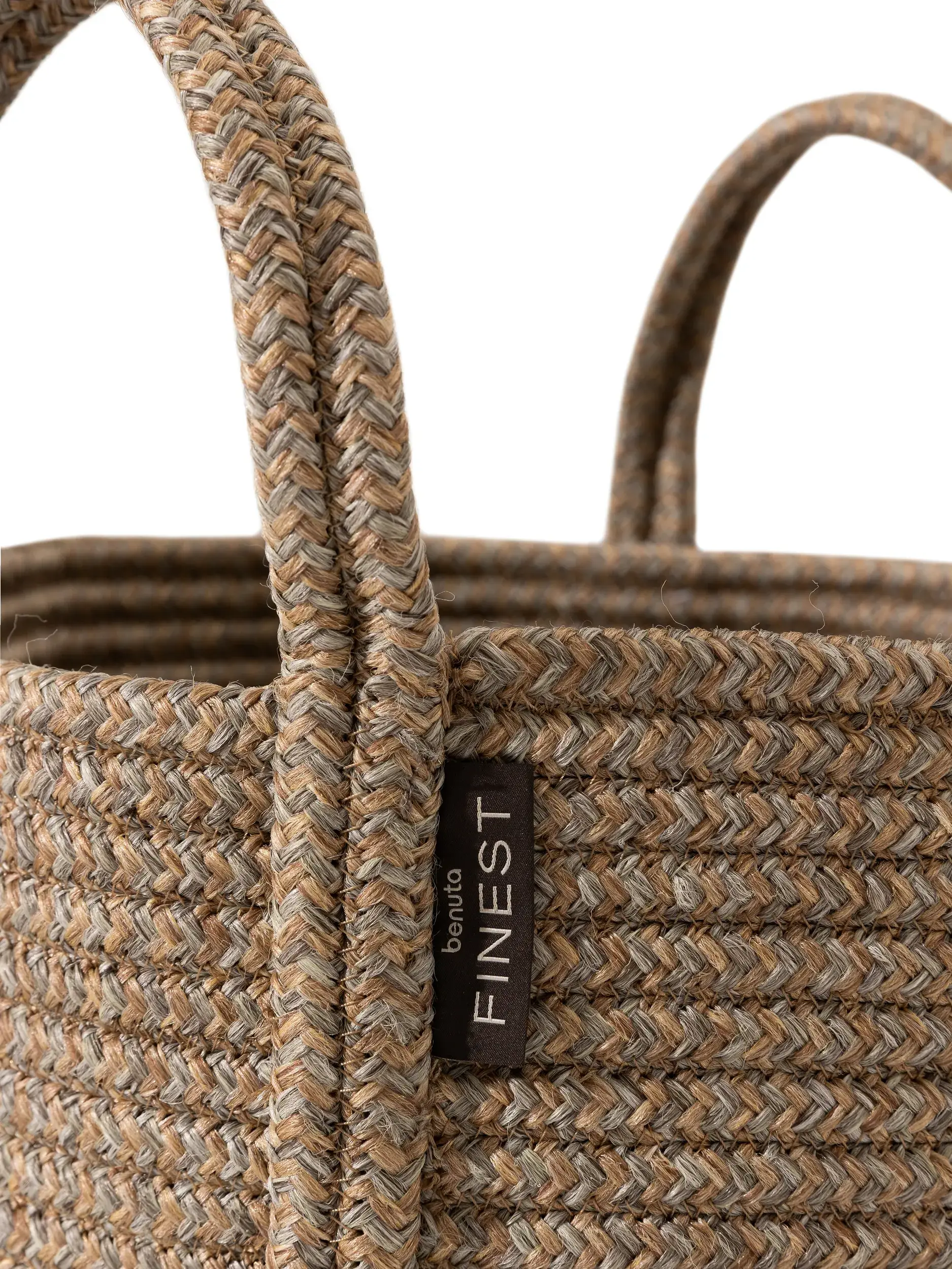 In- & Outdoor Korb Noe Cream/Beige im Design  aus  von benuta Finest