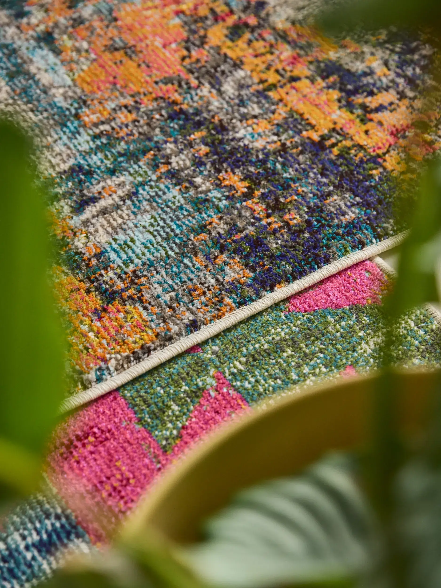 Teppich aus 100% Polypropylen in Multicolor mit 100% Polypropylen hohem Flor von benuta Nest