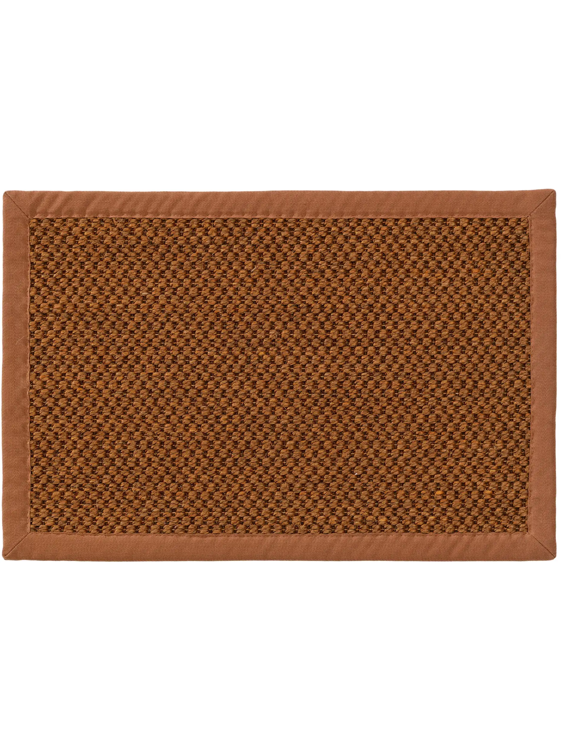 Fußmatte Greta Hellbraun im Design Bordüre aus 100% Sisal von benuta Pure