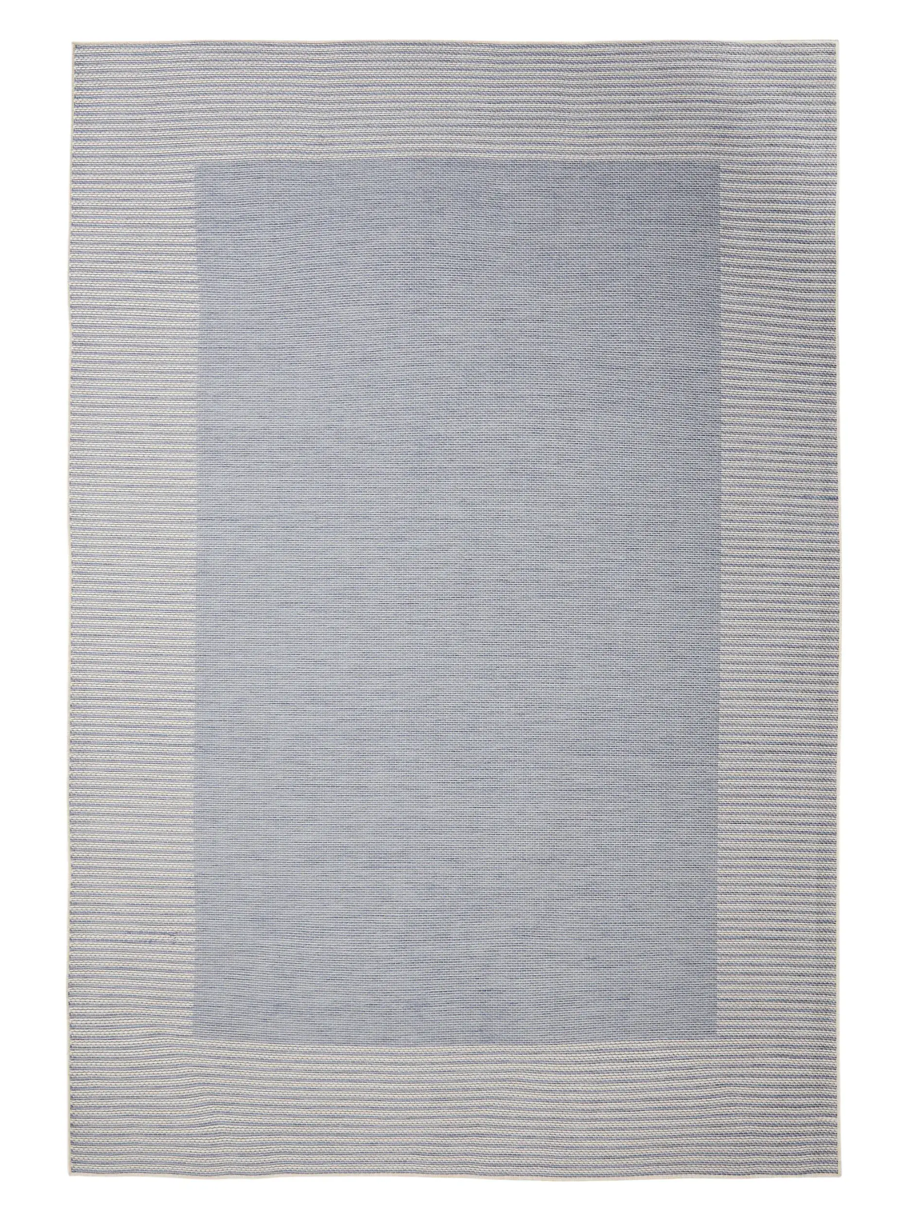 Teppich aus 100% Polypropylen in Blau mit 100% Polypropylen hohem Flor von benuta Nest