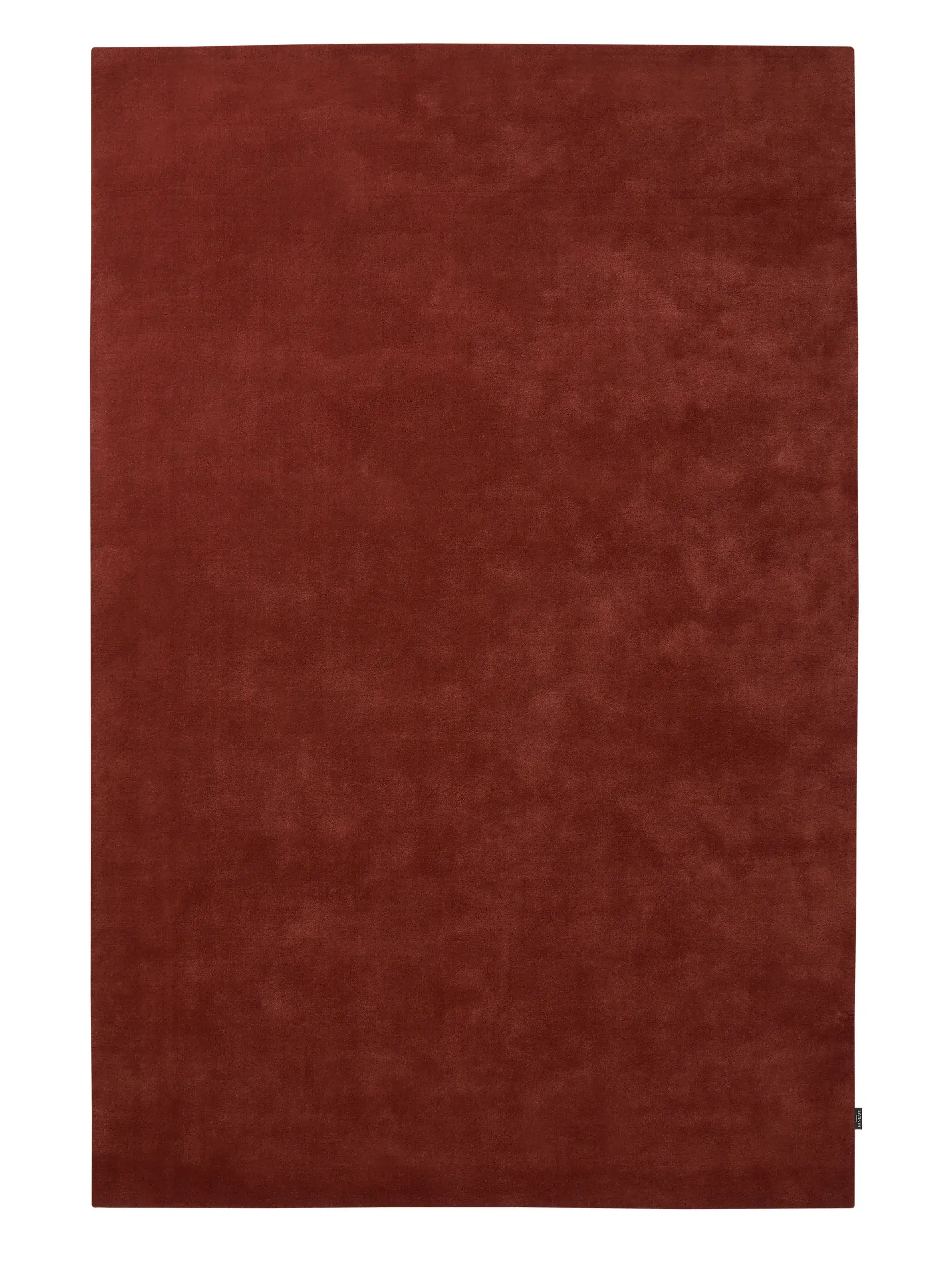 Teppich Mono aus 100% Wolle (aus Neuseeland) in Rot von benuta Finest