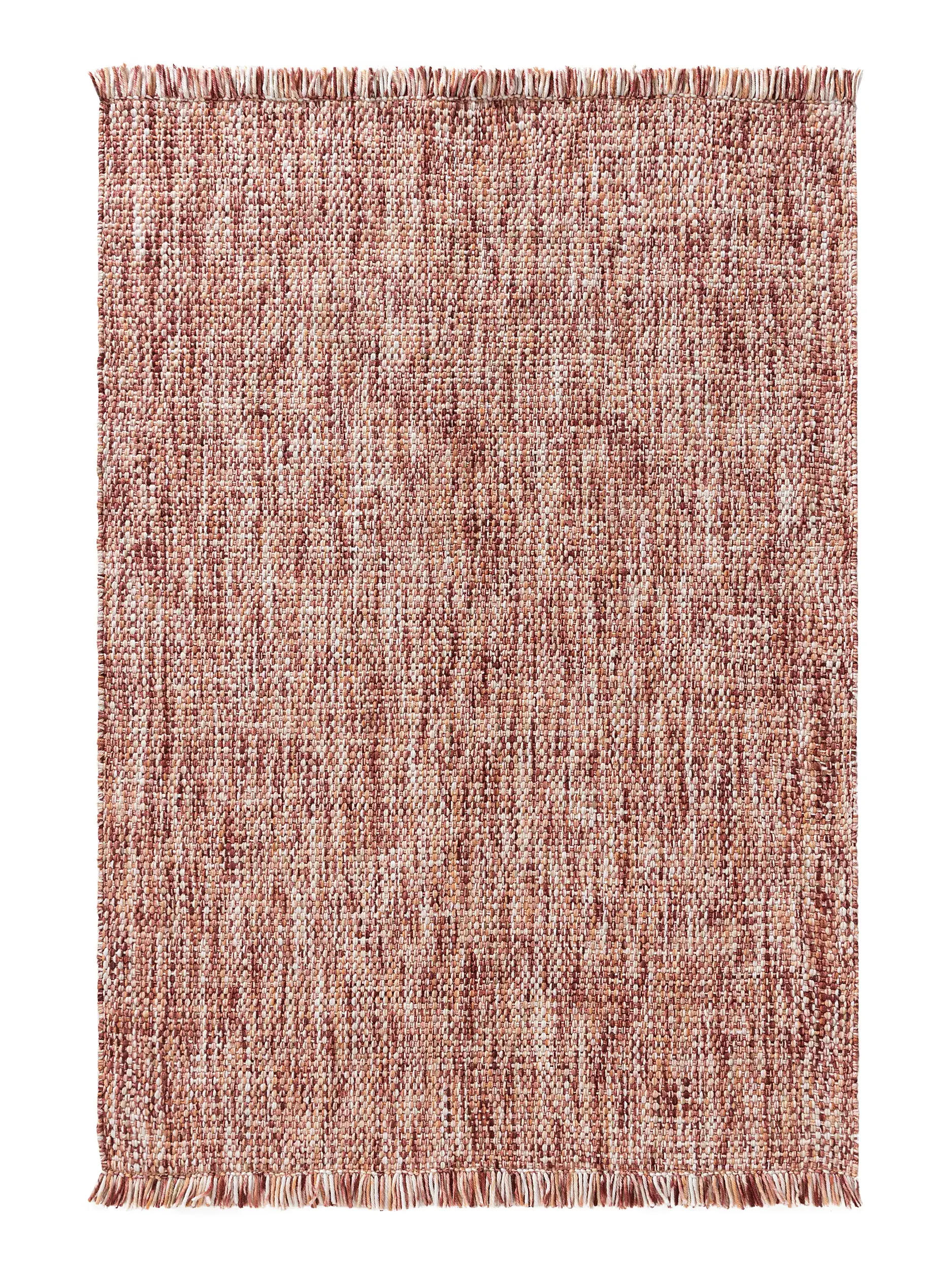 Matto 100% Polyester (recyceltes PET)a värissä Rot 100% Polyester (recyceltes PET) korkealla nukalla merkiltä benuta Pop