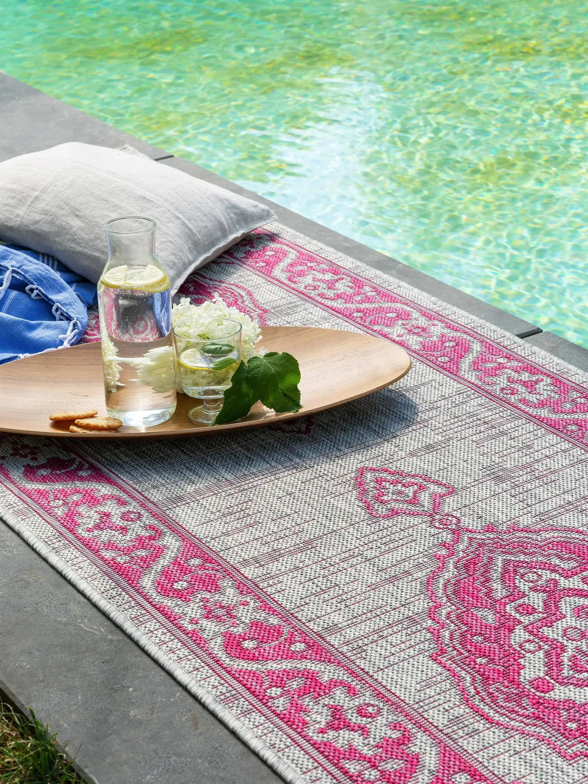 Teppich Cleo aus 100% Polypropylen in Rosa von benuta