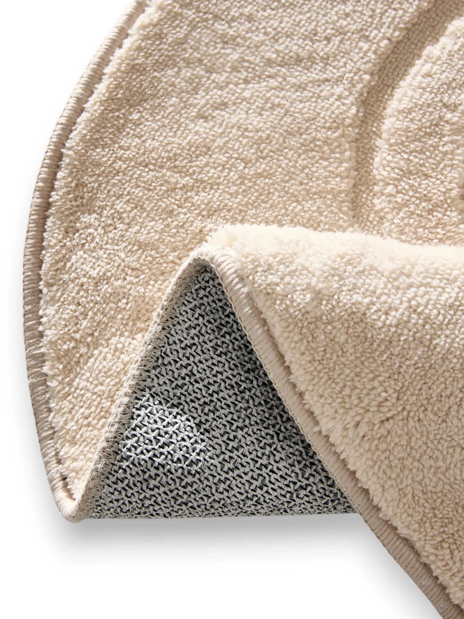 Tapete de 100% Polyester em Beige com pelo de 100% Polyester de altura da benuta Pop