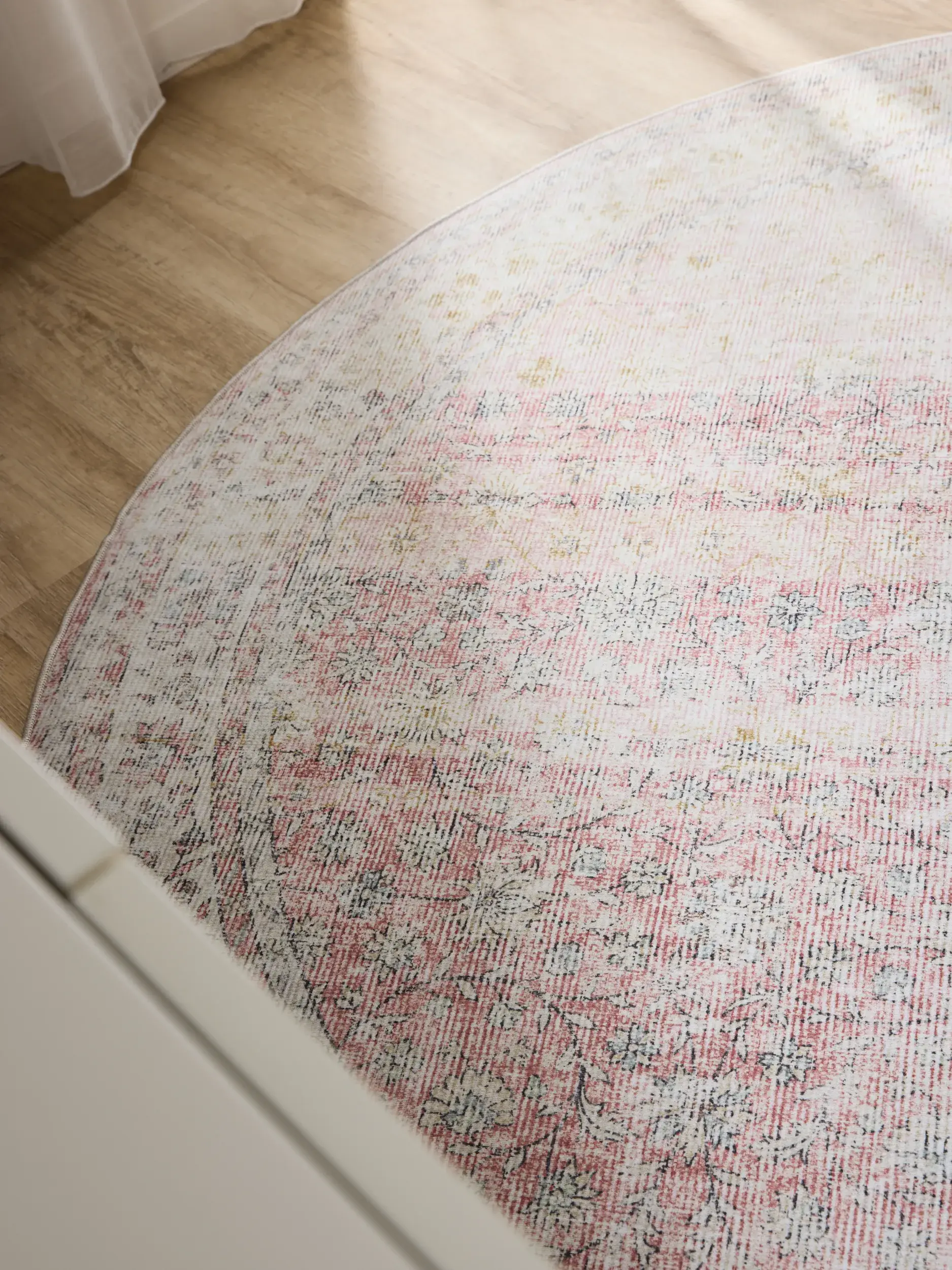 Rug made of 100% Polyester in Beige with a 100% Polyester high pile by benuta Basic