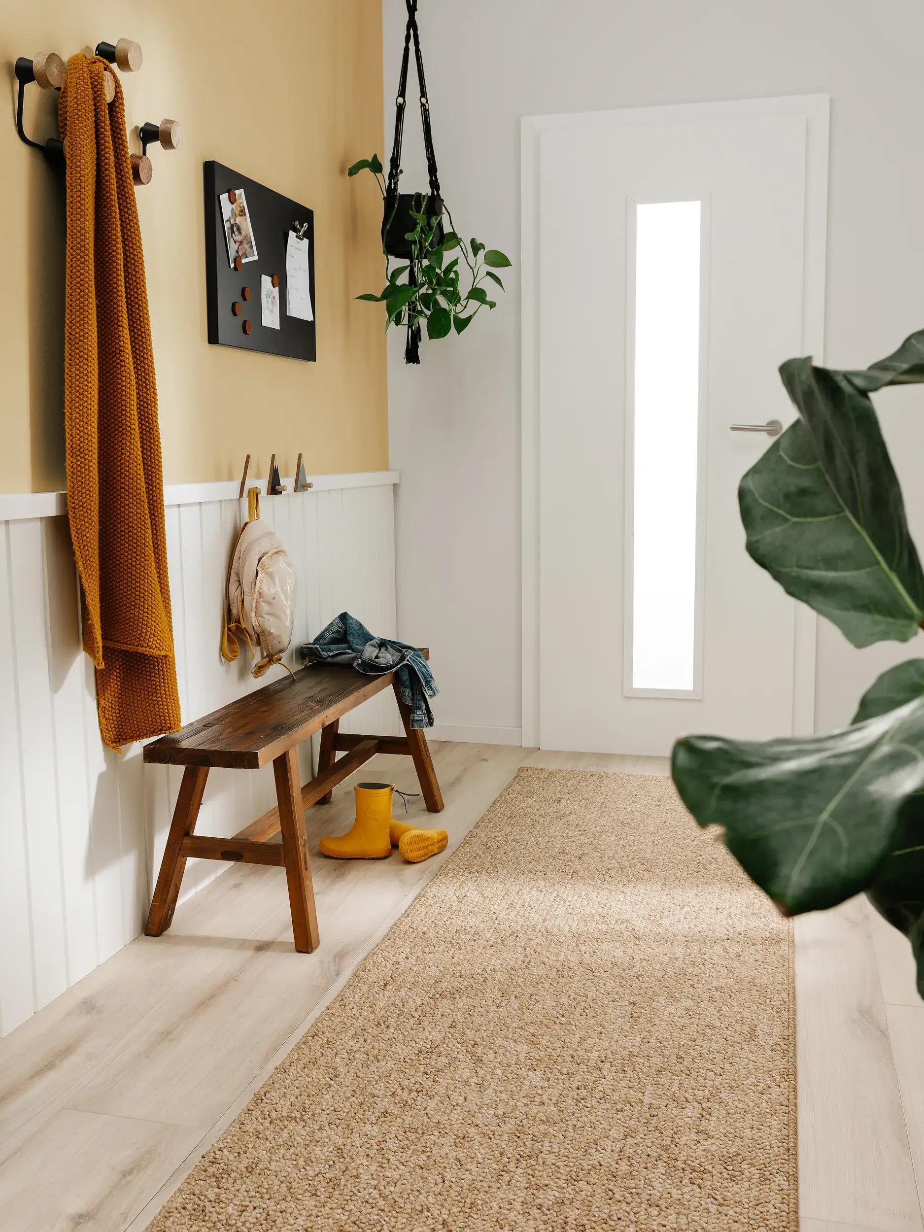 Matta av 100% Polypropen i Brun med 100% Polypropen hög lugg från benuta nest