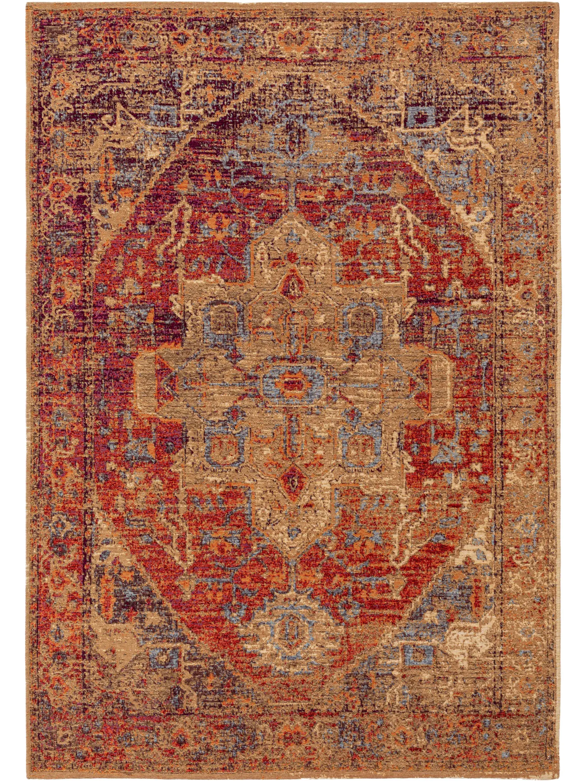 Tapis en 79% Polyester, 20% Coton, 1% Latex en Multicouleur avec une pile de 79% Polyester, 20% Coton, 1% Latex de hauteur de benuta POP