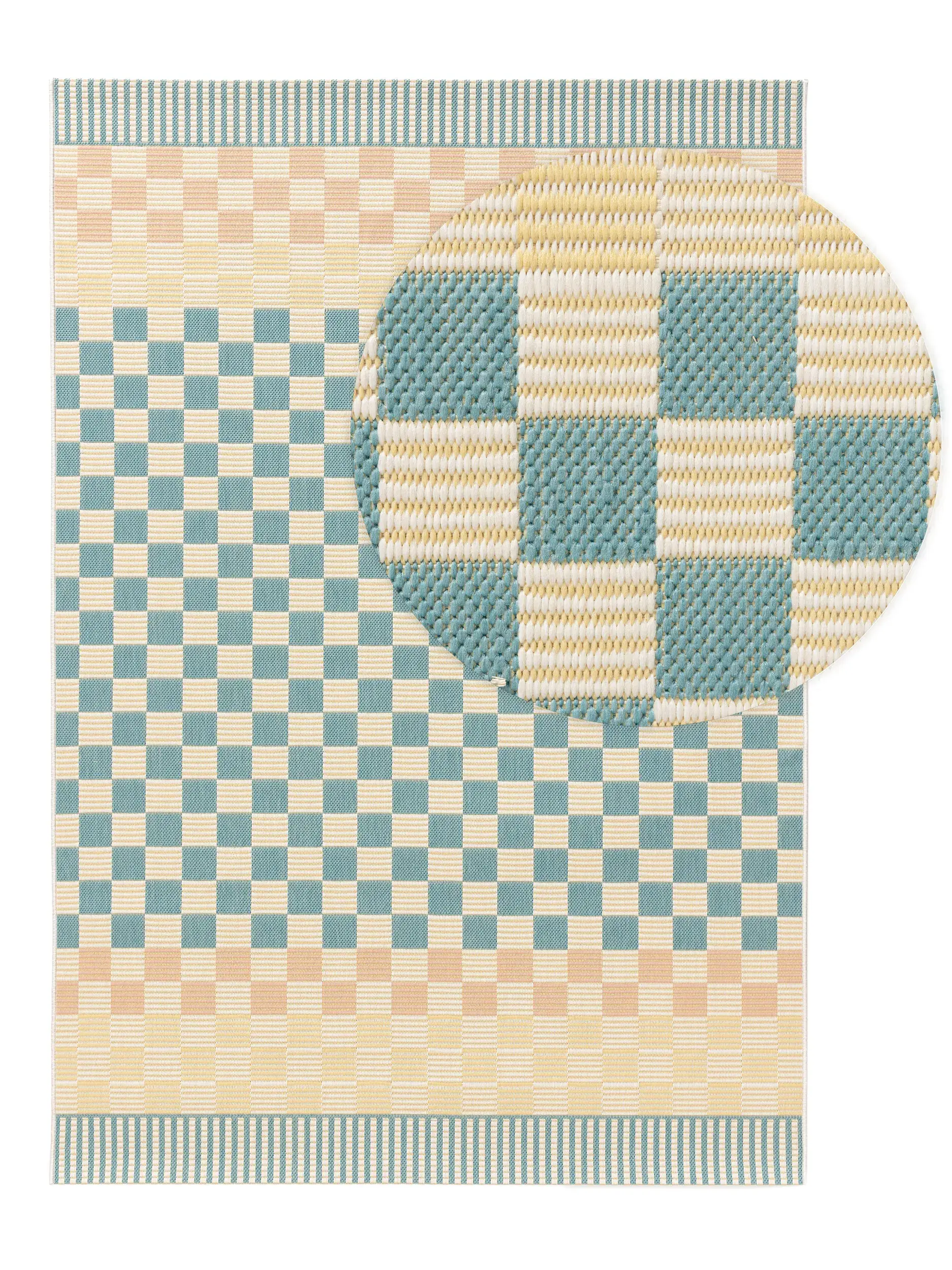 Teppich aus 100% Polypropylen in Multicolor mit 100% Polypropylen hohem Flor von benuta Pop