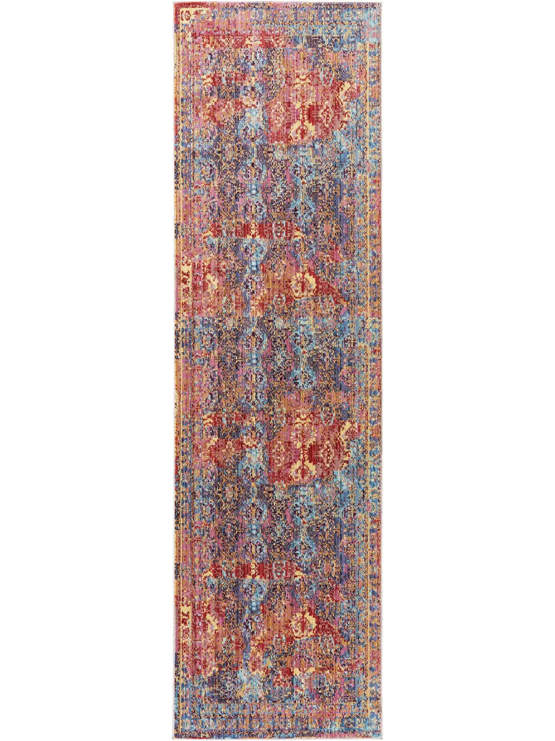 Teppich aus 100% Polyester in Multicolor mit 100% Polyester hohem Flor von benuta