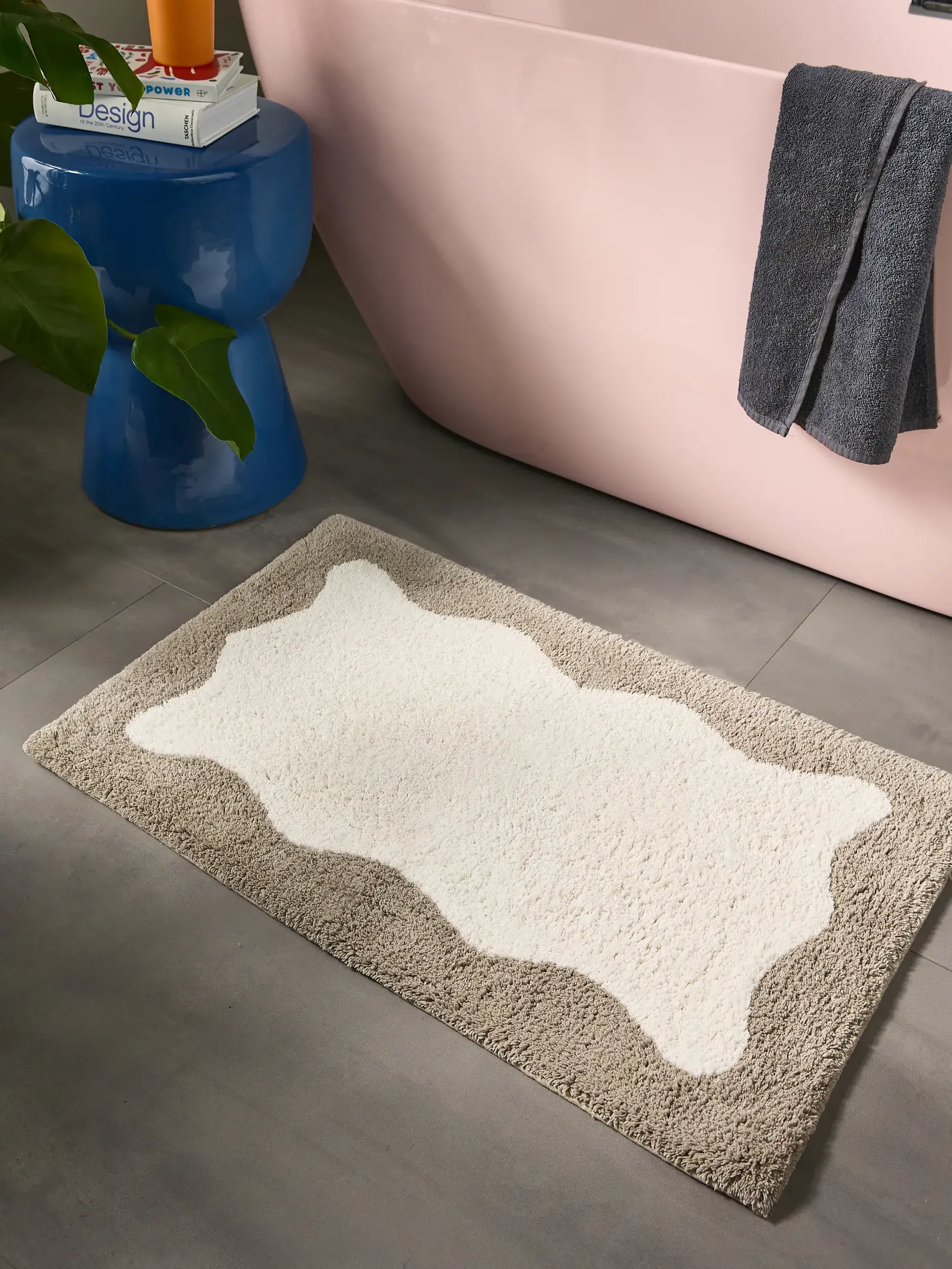 Tappeto da bagno Cara Crema/Beige di benuta POP