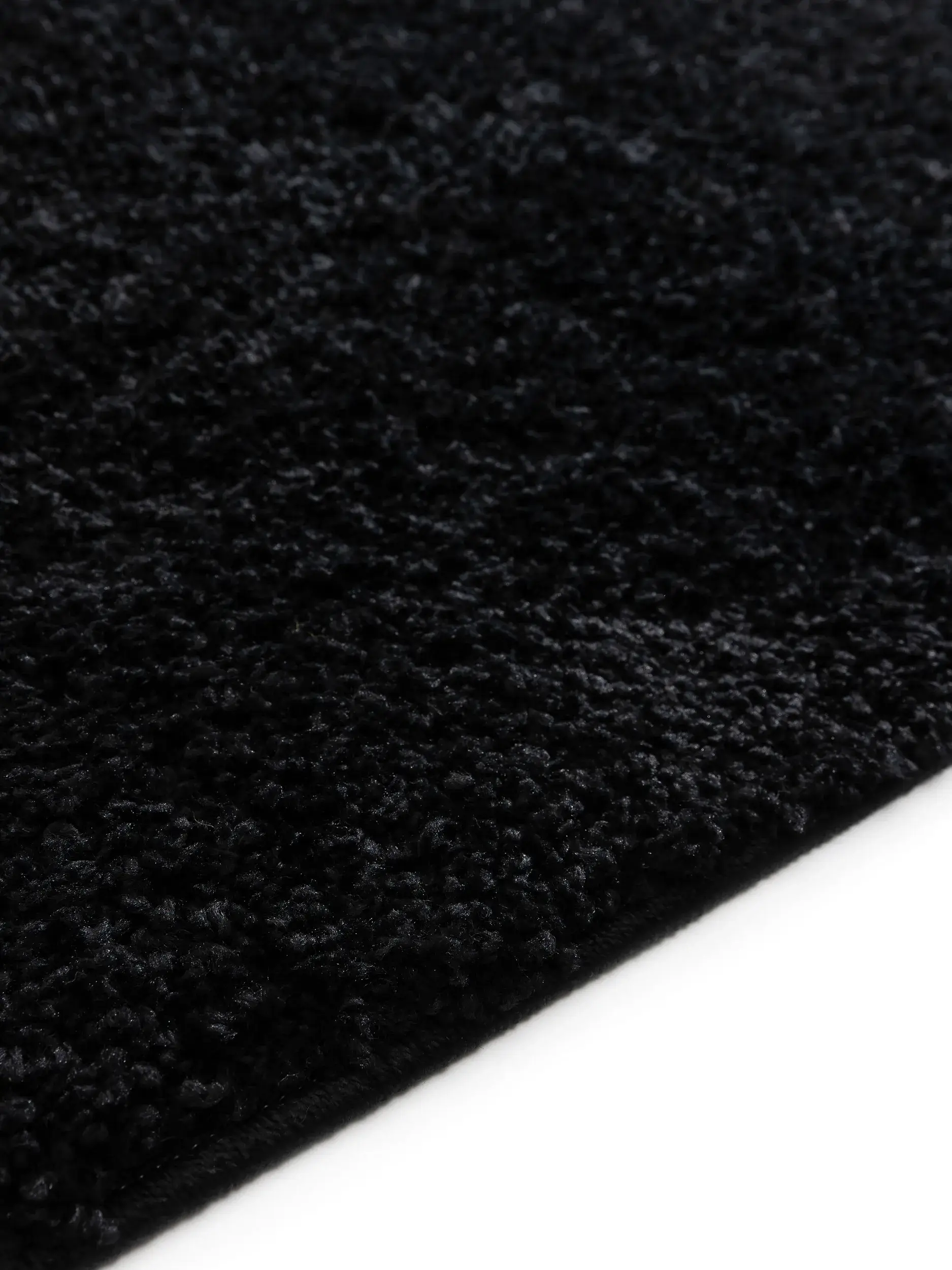 Tapete de 100% Polypropylen em Schwarz com pelo de 100% Polypropylen de altura da benuta Basic