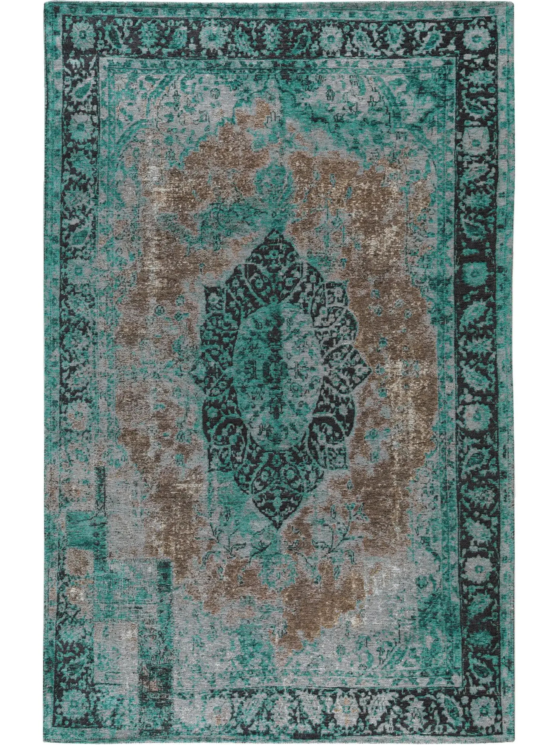 Alfombra de 74% Poliéster, 25% Algodón, 1% Látex en Turquesa con un pelo de {{Placeholder_Pile Height}} de altura de benuta POP