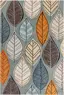 Alfombra de exterior & interior Jerry Multicolor/Gris