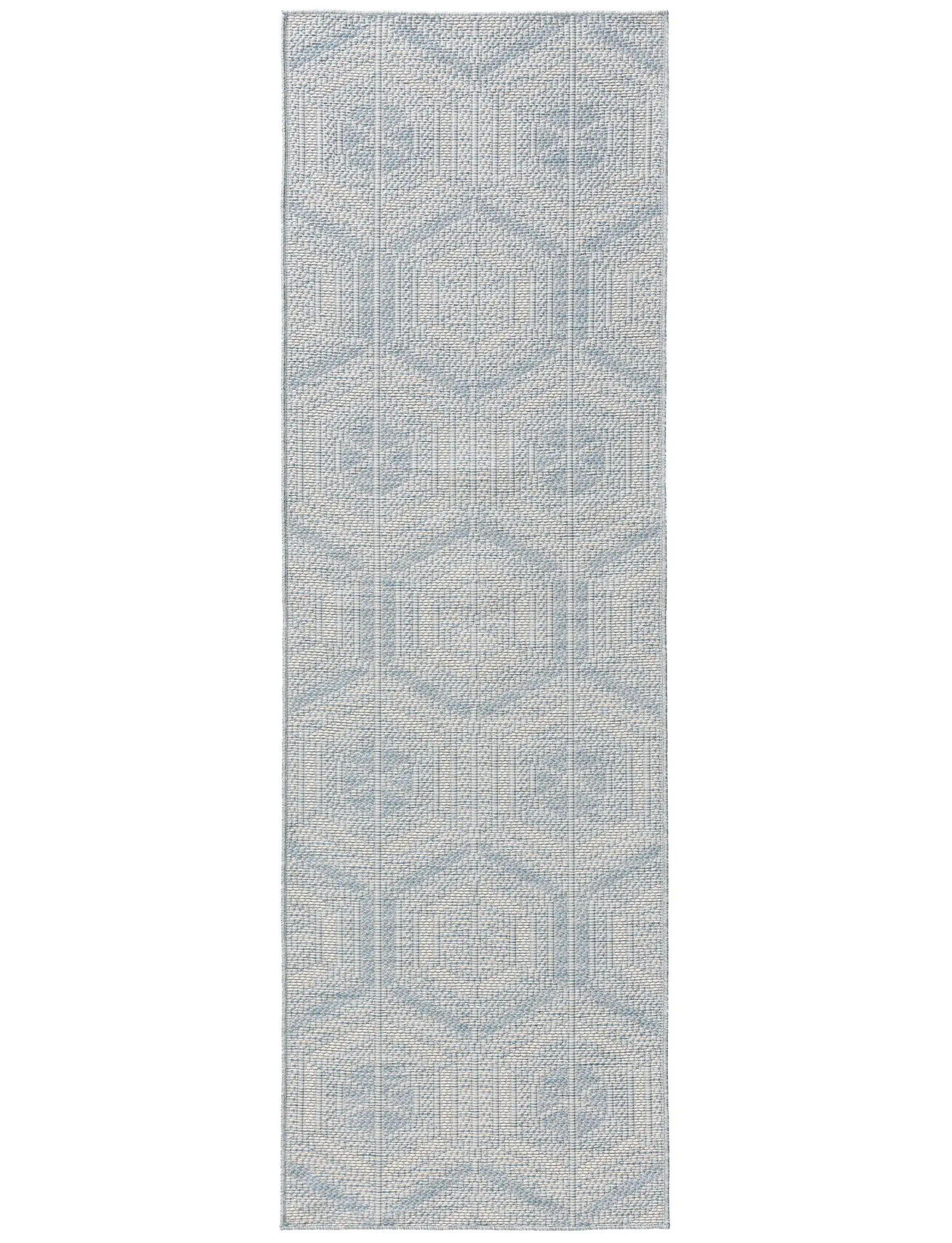Rug made of 100% Polypropylen in Blue with a 100% Polypropylen high pile by benuta Nest