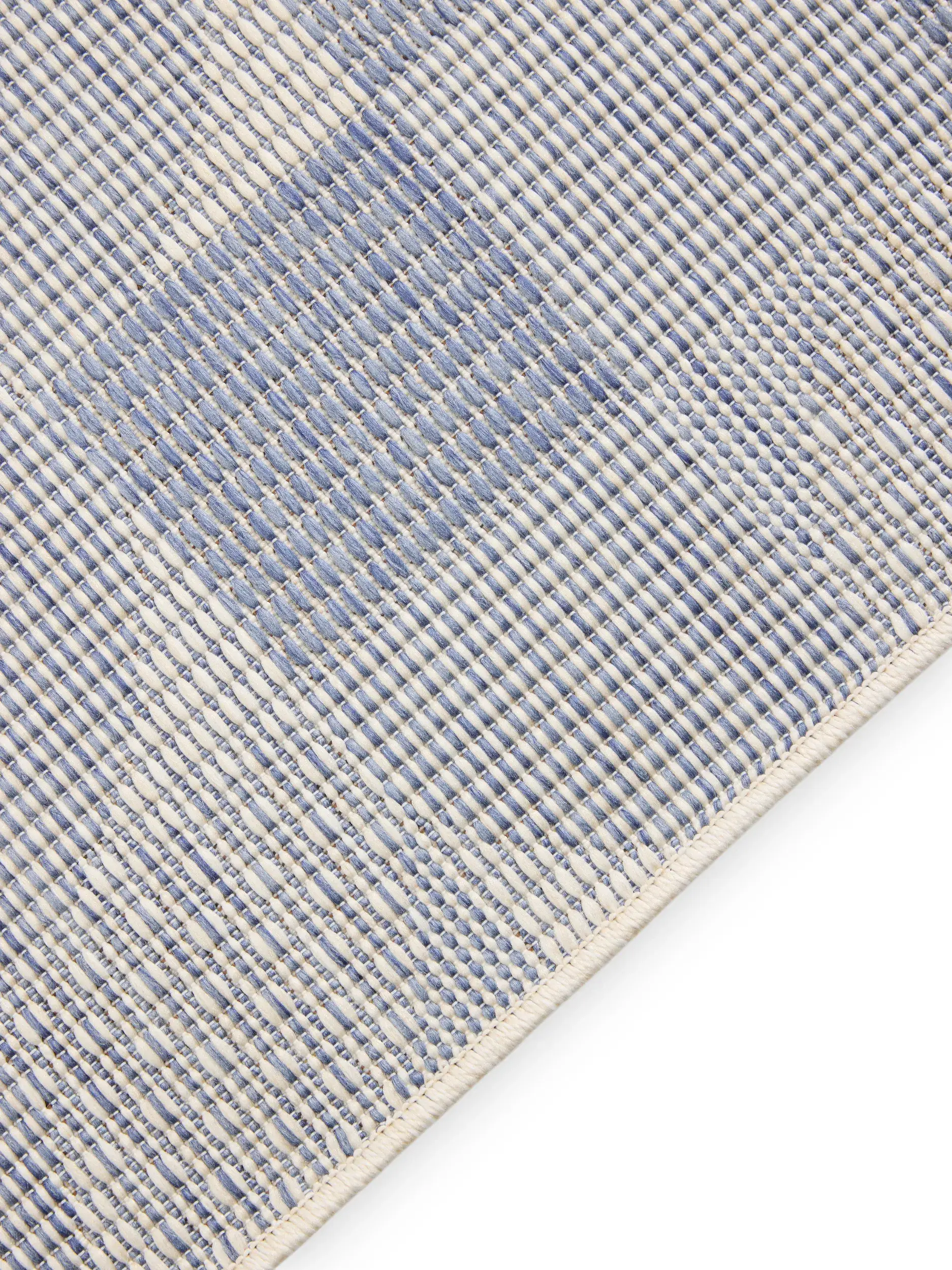 Rug made of 100% Polypropylen in Blue with a 100% Polypropylen high pile by benuta Nest