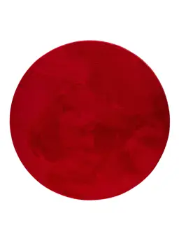 Tappeto in peluche sintetico Furry Rosso