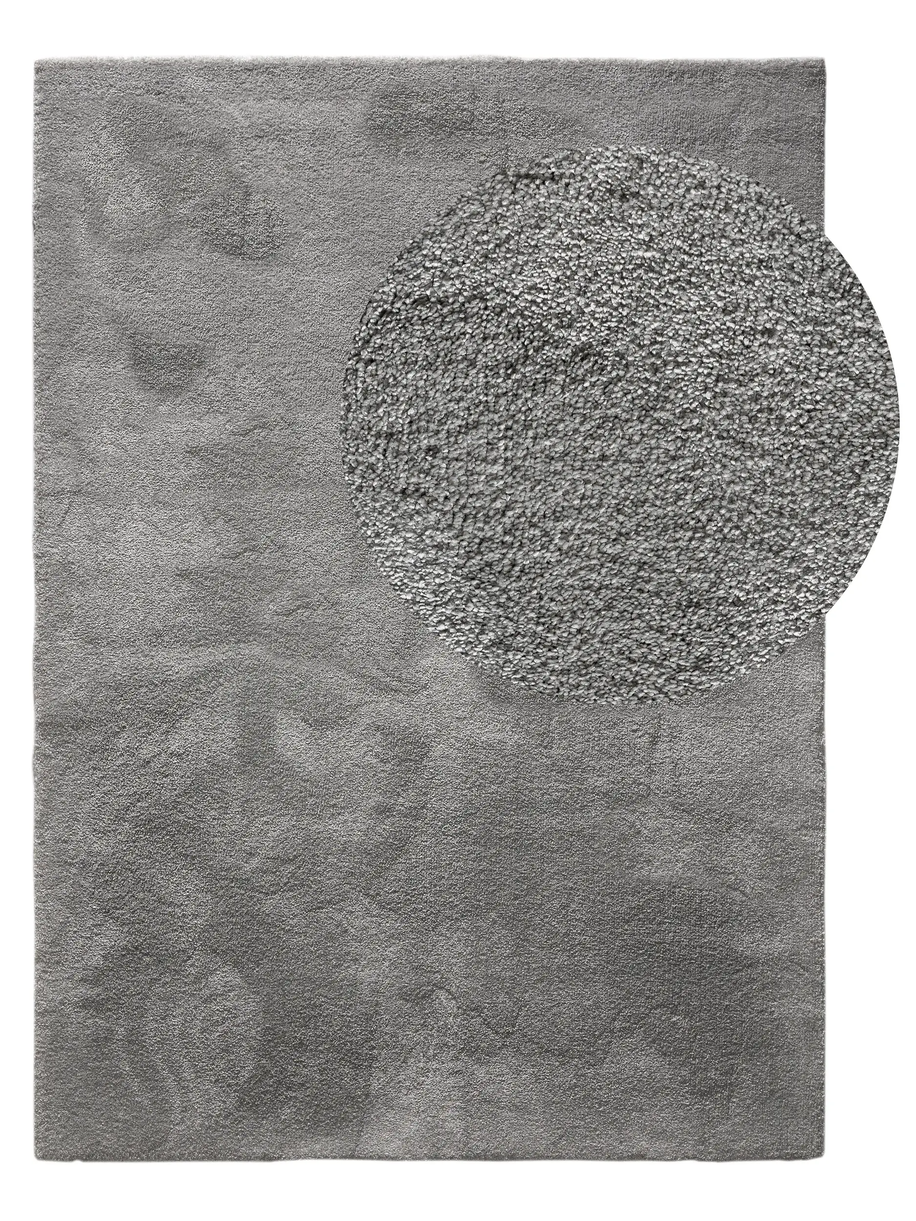 Rug made of 100% Polypropylen in Grau with a 100% Polypropylen high pile by benuta Nest