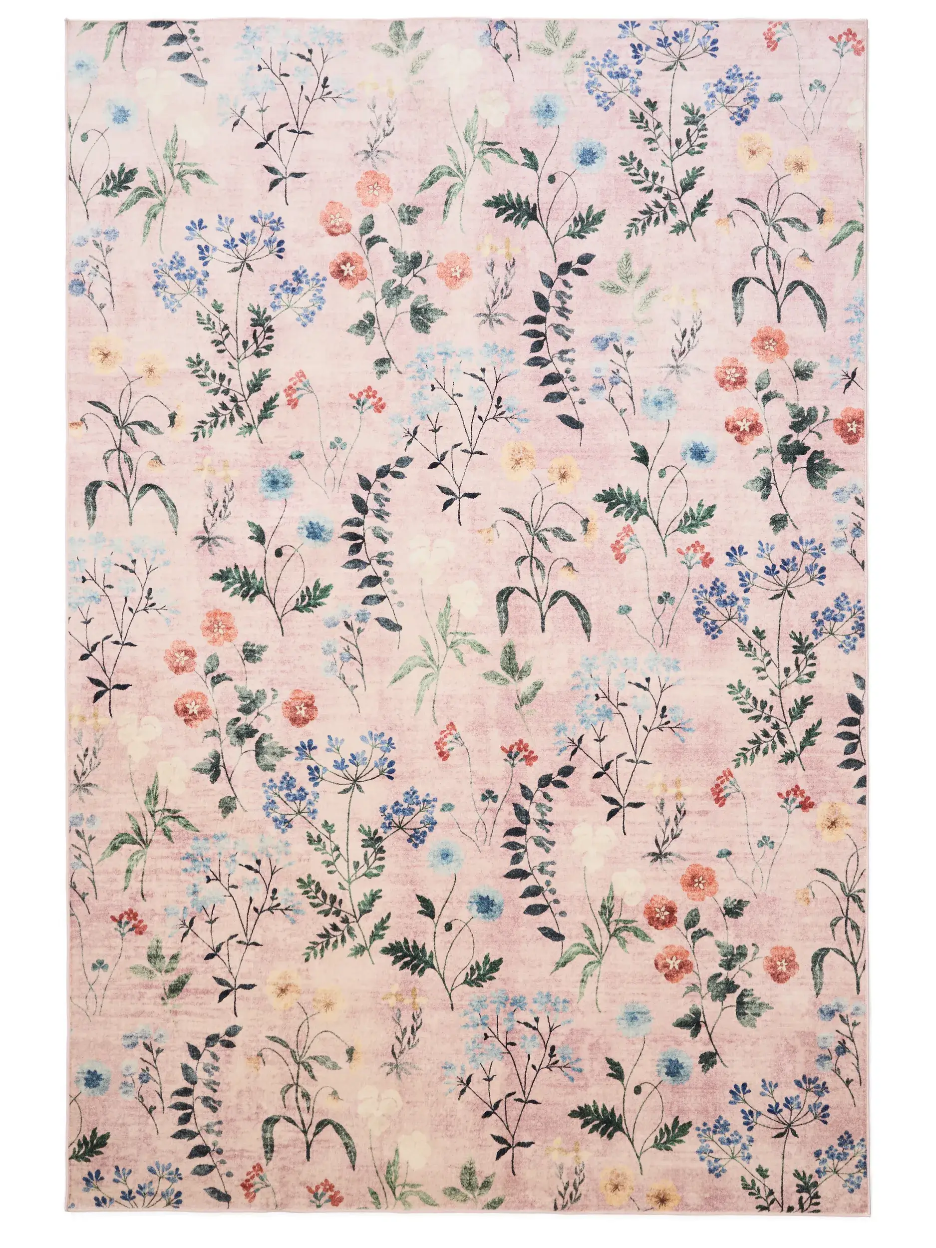 Rug made of 100% Polyester in Multicolour with a 100% Polyester high pile by benuta Nest