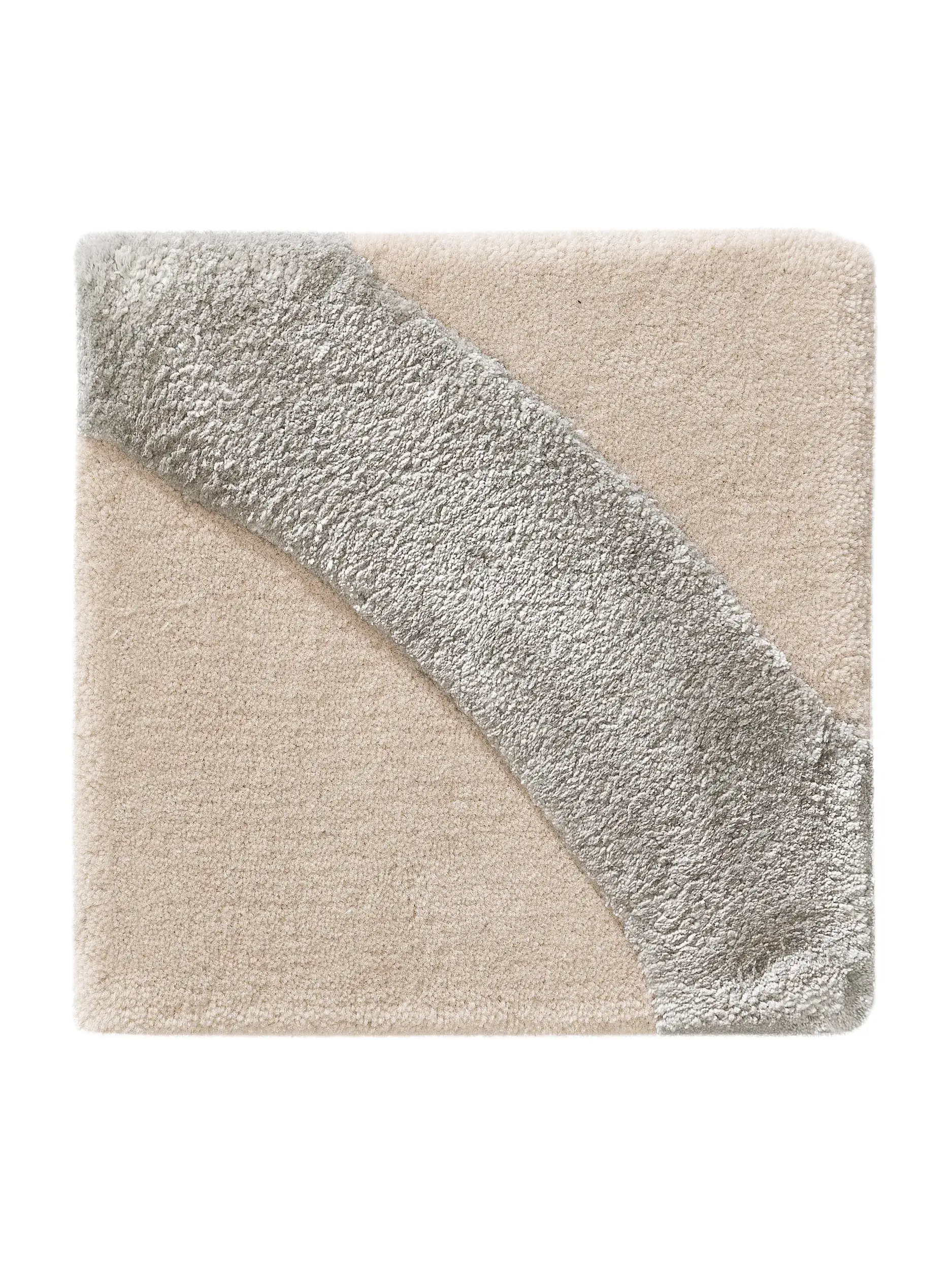 Tapis en 65% Laine, 35% Lyocell (Tencel™) en Beige avec une pile de 65% Laine, 35% Lyocell (Tencel™) de hauteur de benuta Finest