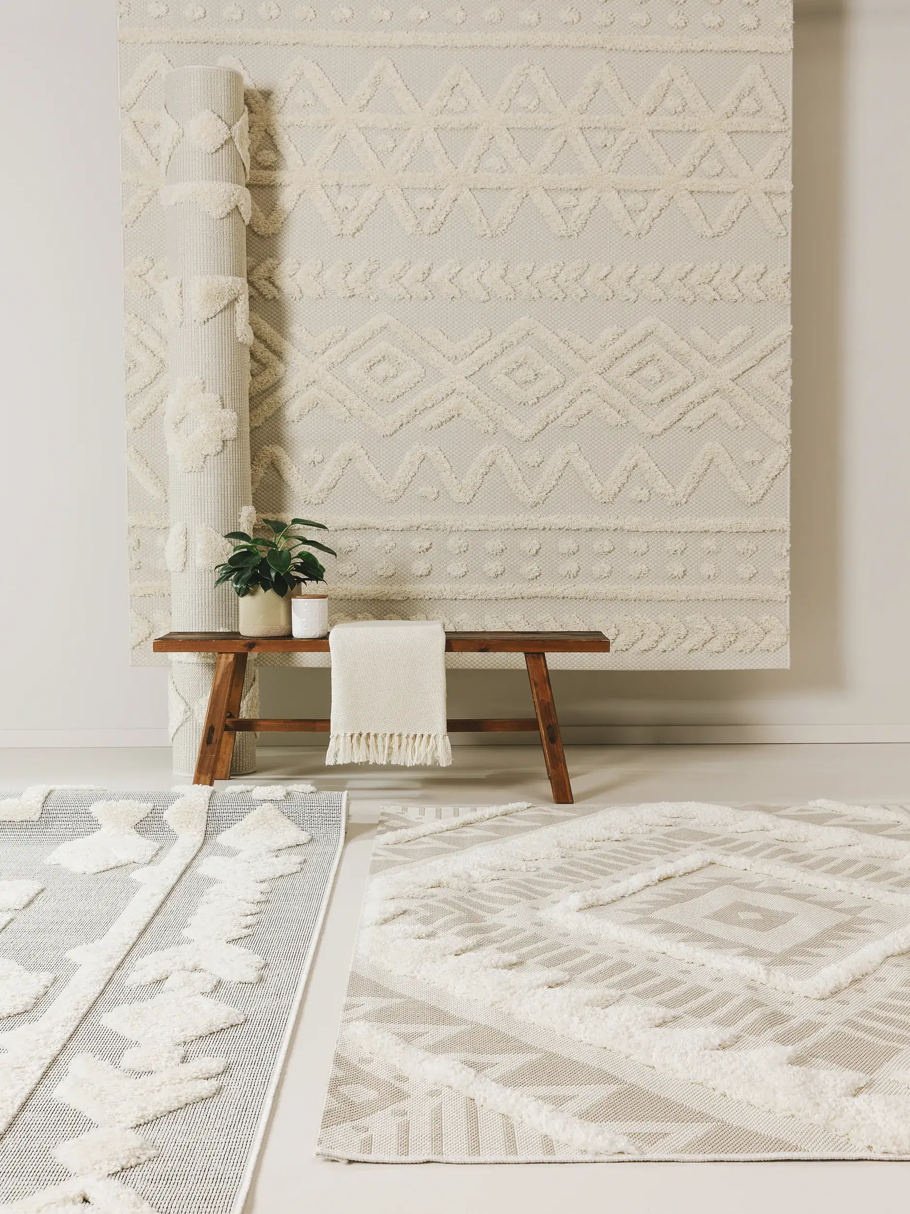 Tapis Carlo en 100% Polypropylène en Beige de benuta POP