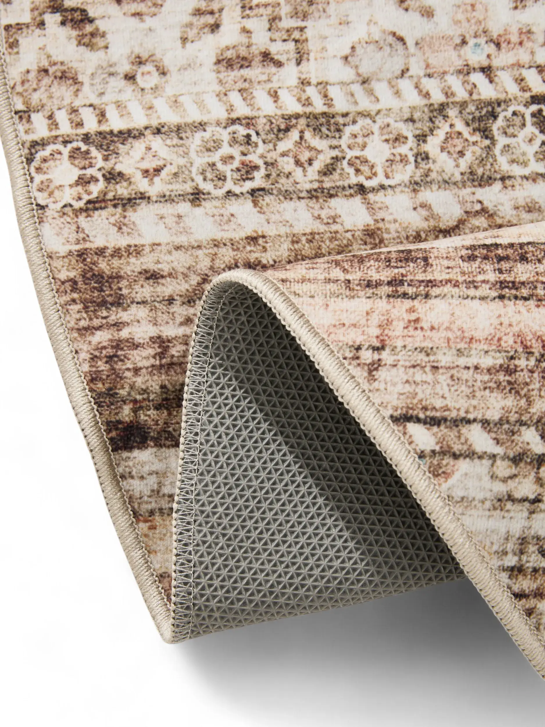 Rug made of 100% Polyester in Brown with a 100% Polyester high pile by benuta Basic