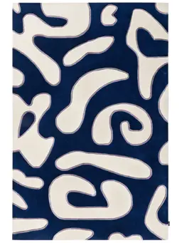 Teppich Keith Blau