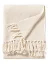 Baumwolldecke Ezra Ivory