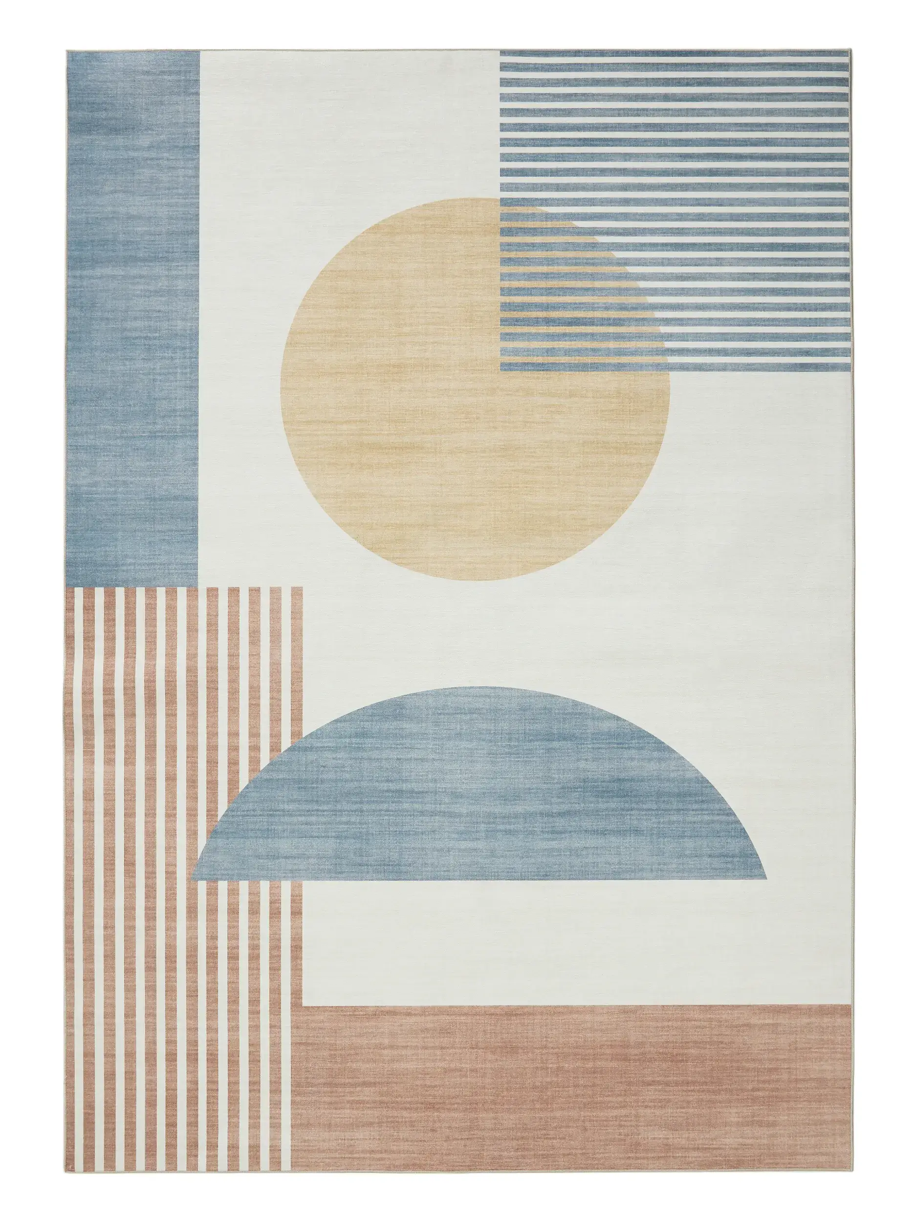Rug made of 100% Polyester in Multicolour with a 100% Polyester high pile by benuta Pop