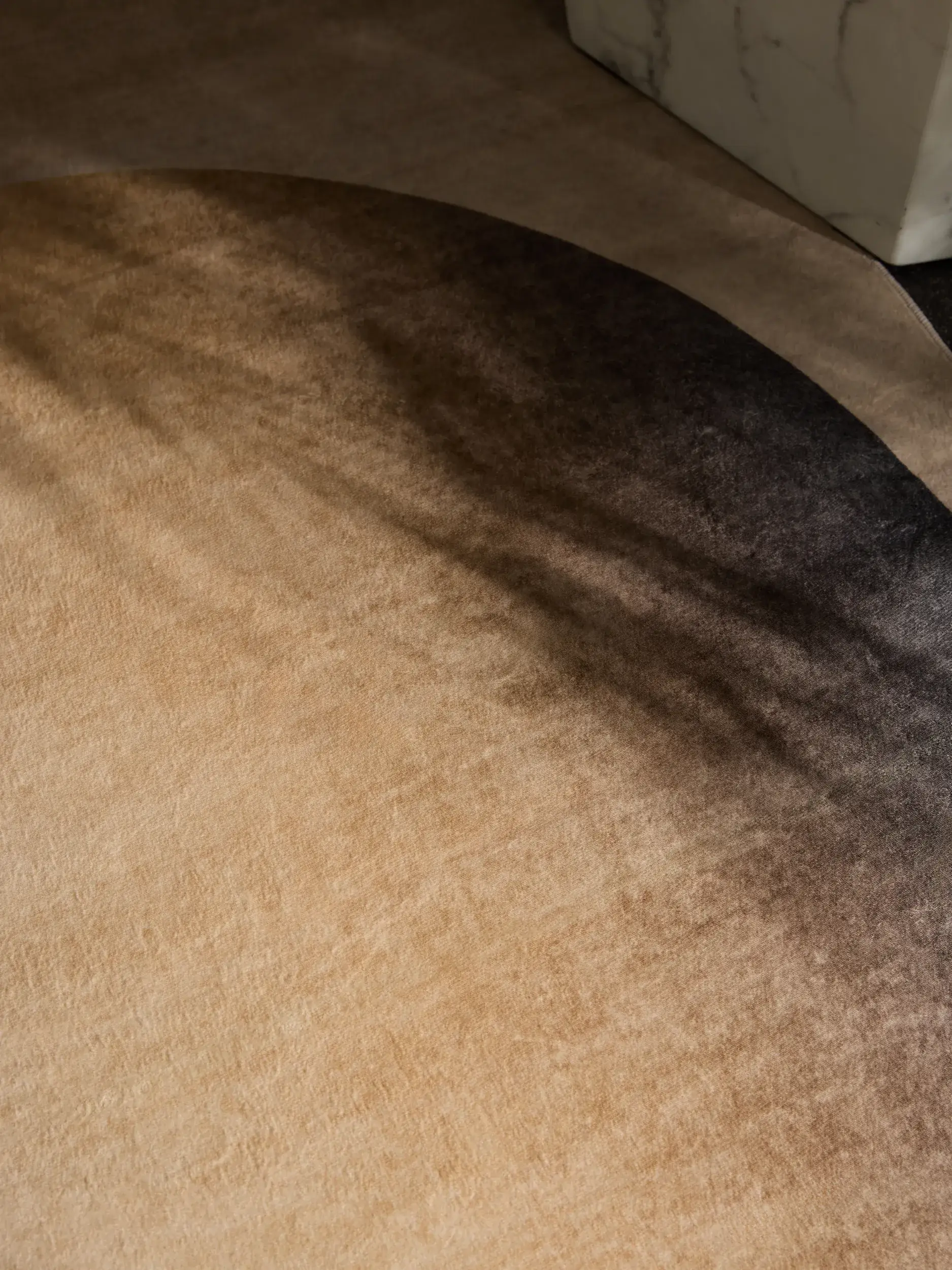 Rug made of 100% Polyester in Beige with a 100% Polyester high pile by benuta Pop