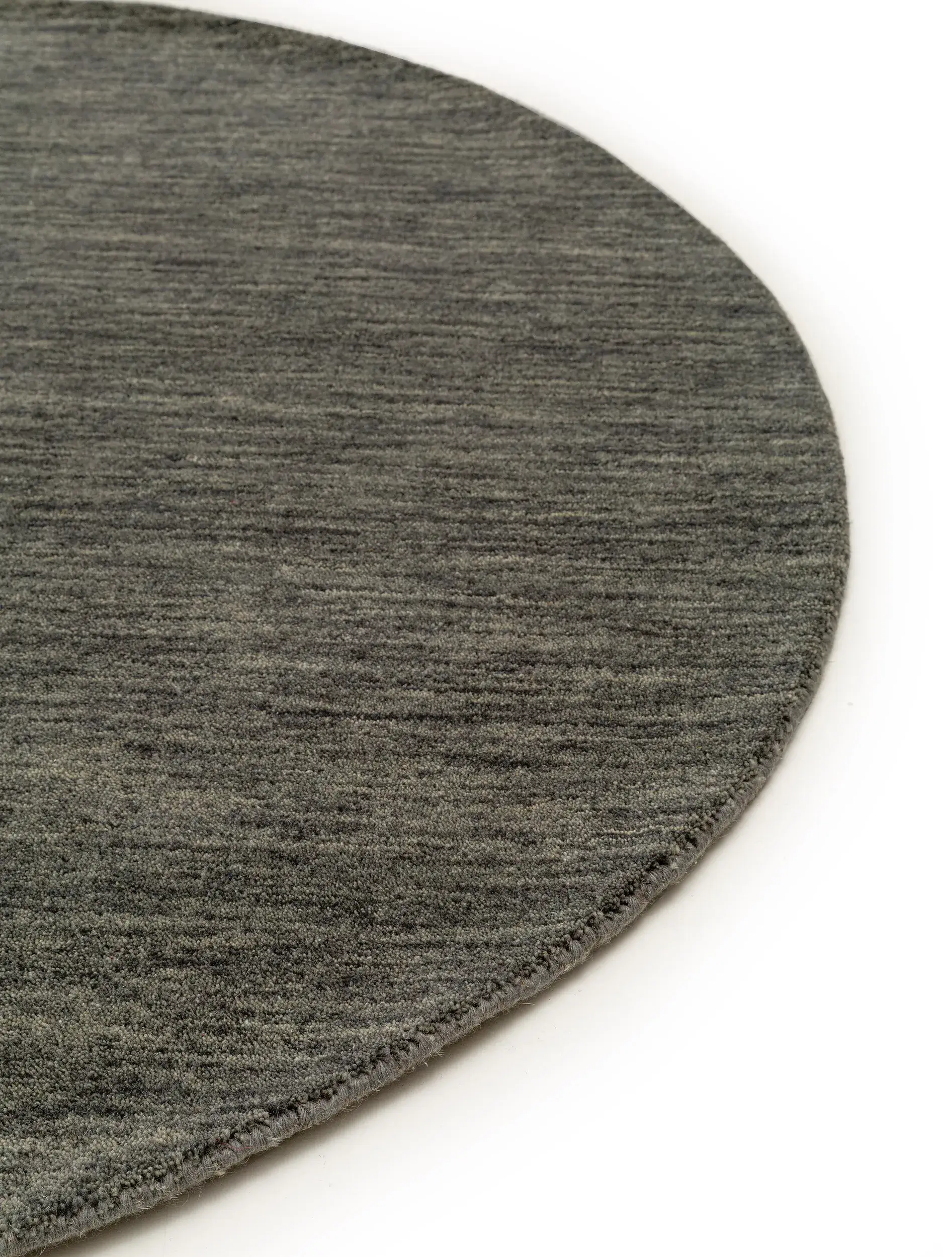 Tappeto di 100% Lana in Grigio con pelo alto 100% Lana da benuta nest