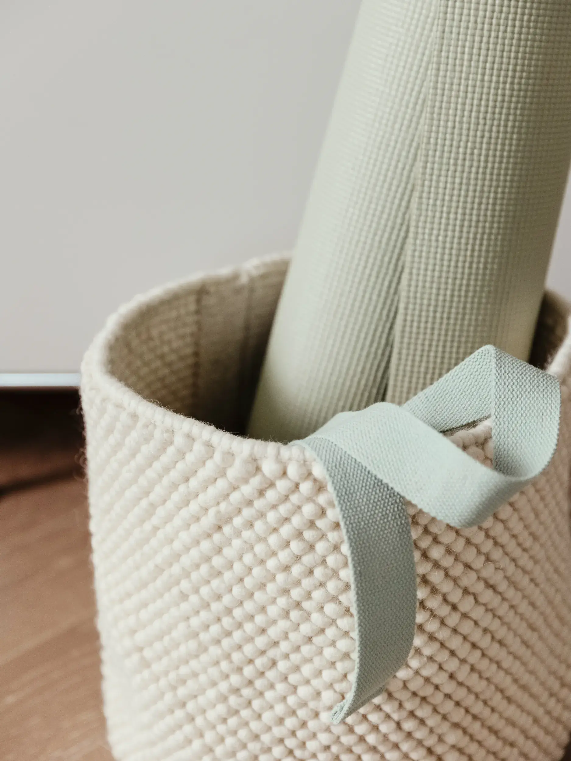 Korb Beads Cream im Design  aus  von benuta Pure