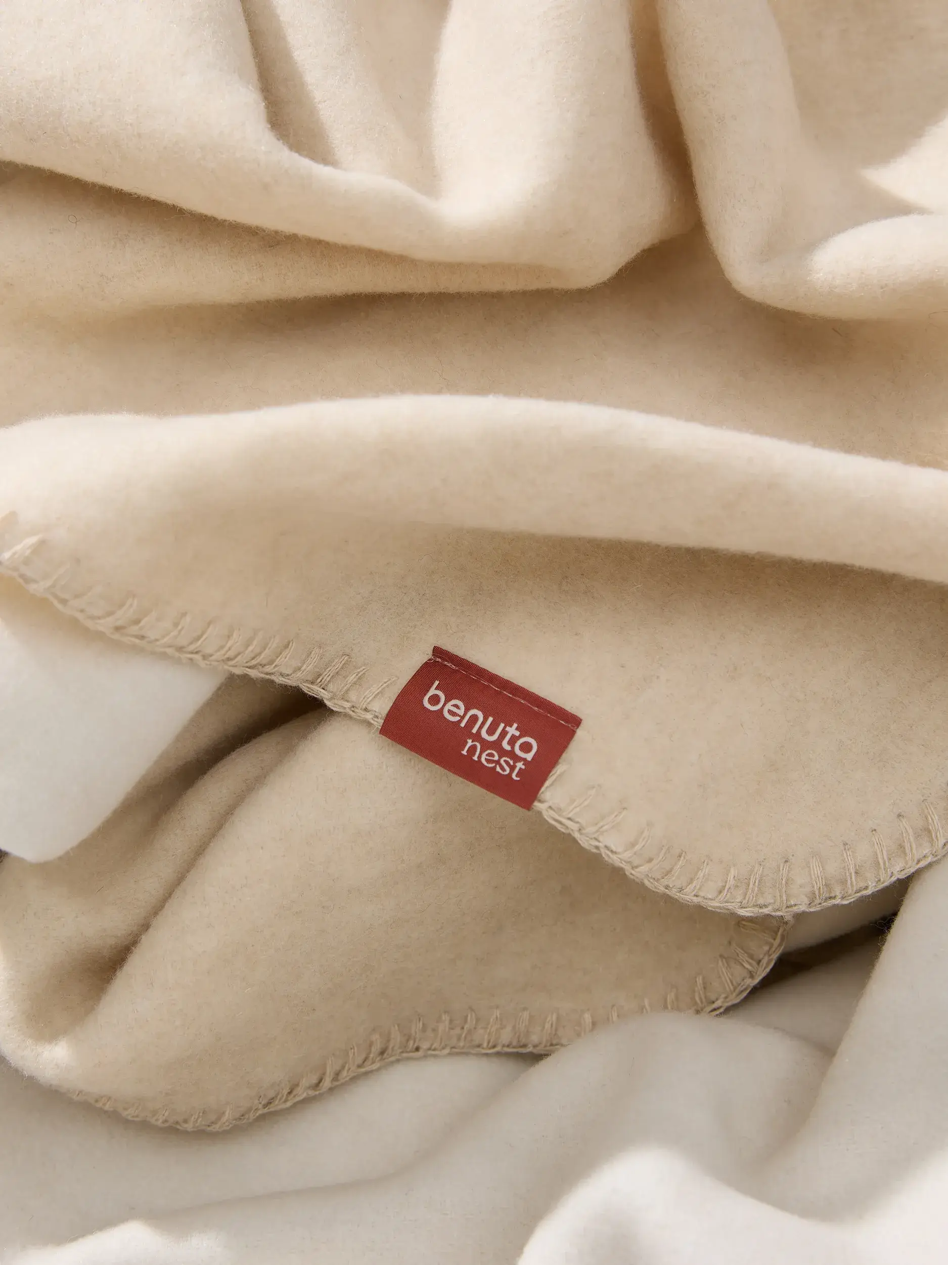 Tæppe Mona Cremehvid fra benuta nest