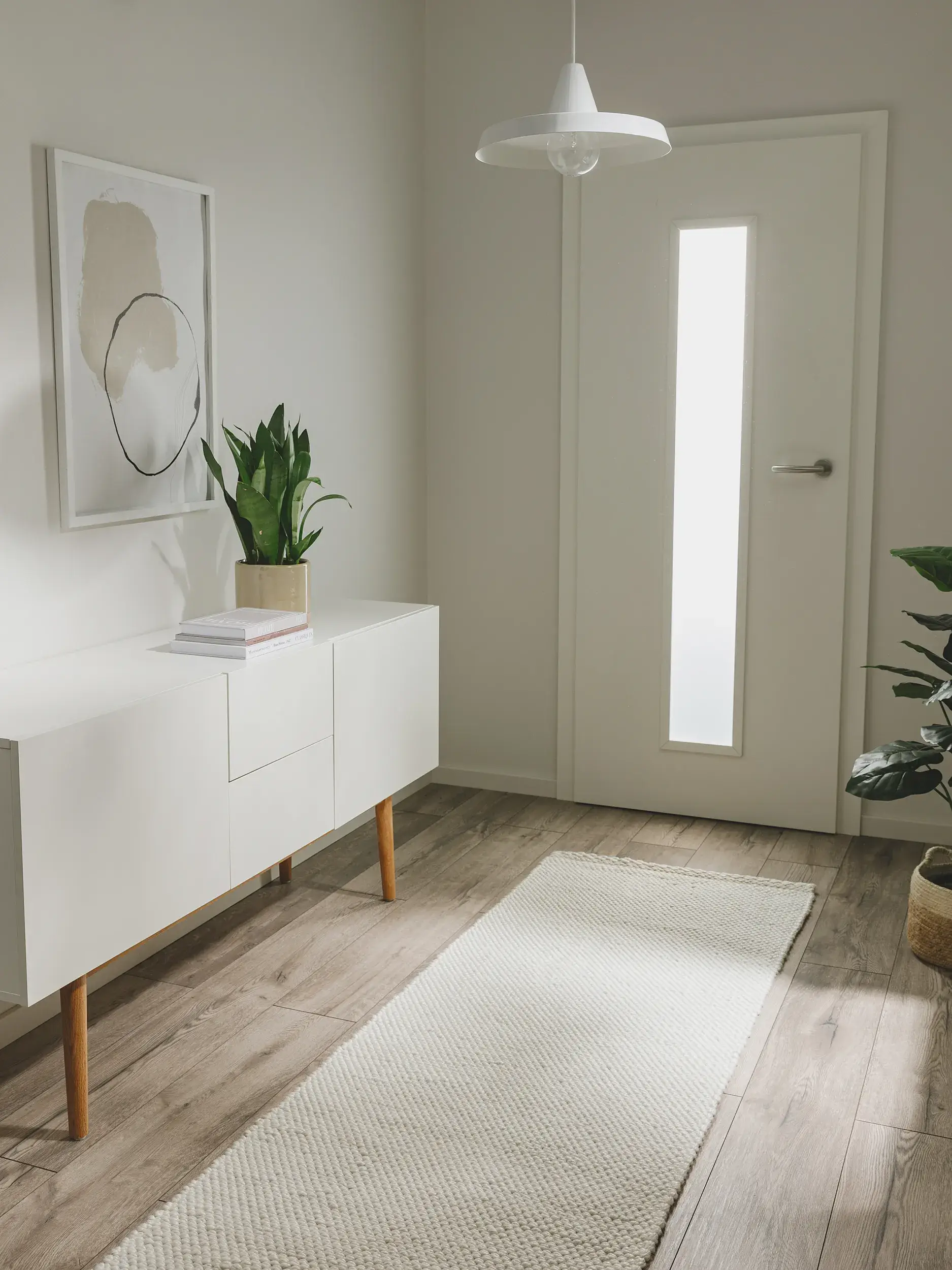 Rug made of 100% Polyester (recyceltes PET) in Beige with a 100% Polyester (recyceltes PET) high pile by benuta Pure