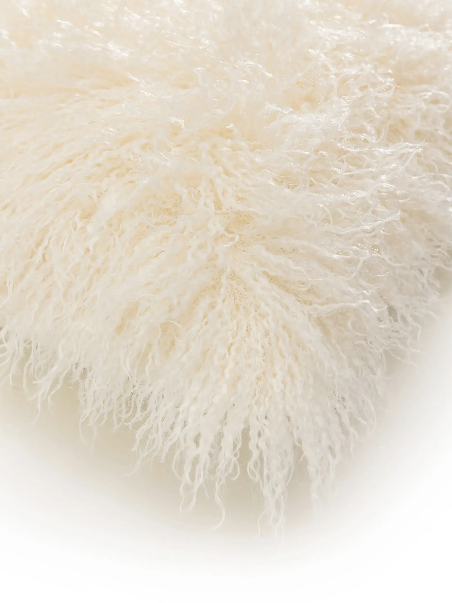 Kissenbezug Oscar Cream i Einfarbig-design laget av 100 % polyester fra benuta Nest