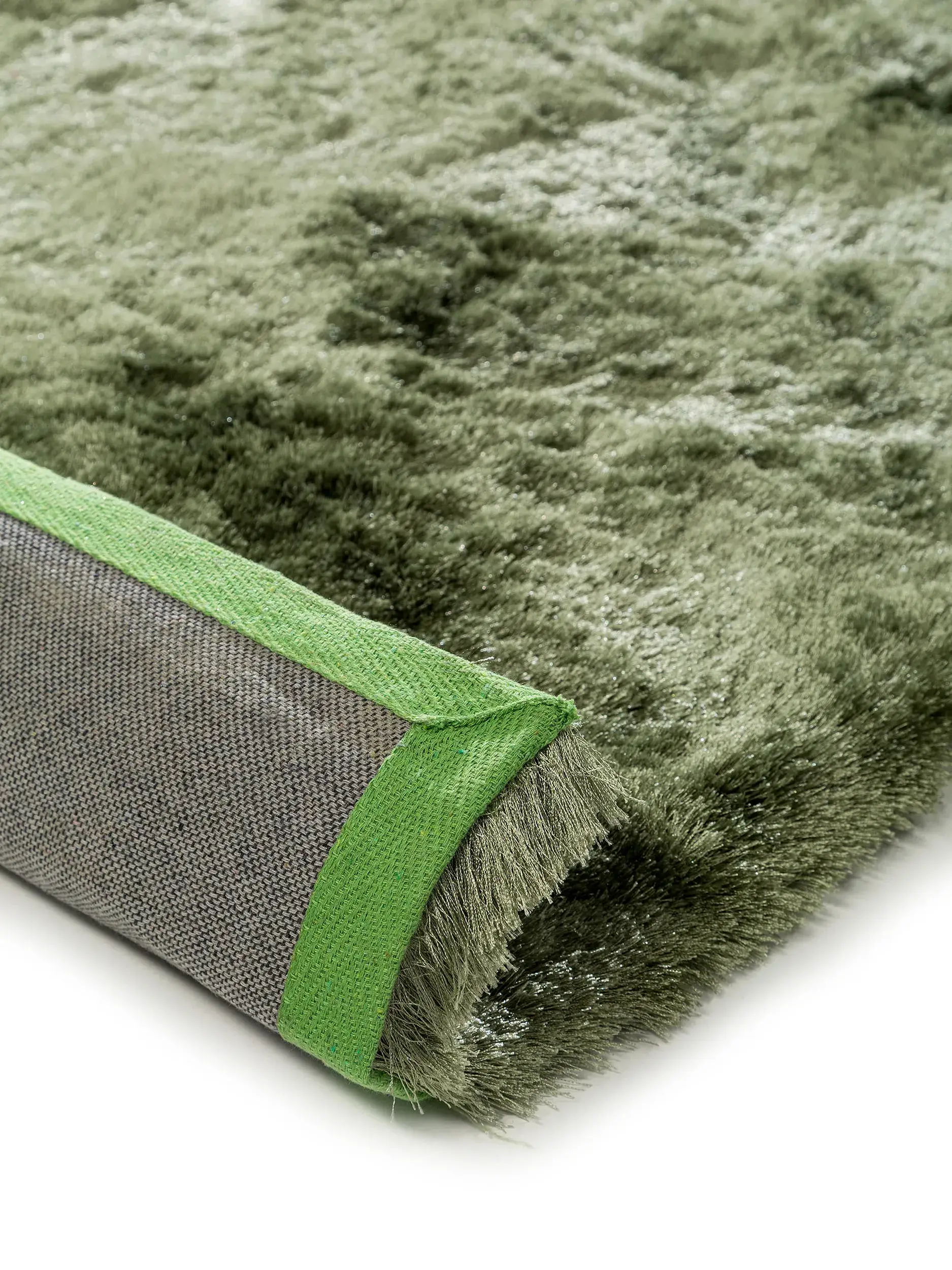 Matta av 100% Polyester i Grön med 100% Polyester hög lugg från benuta nest