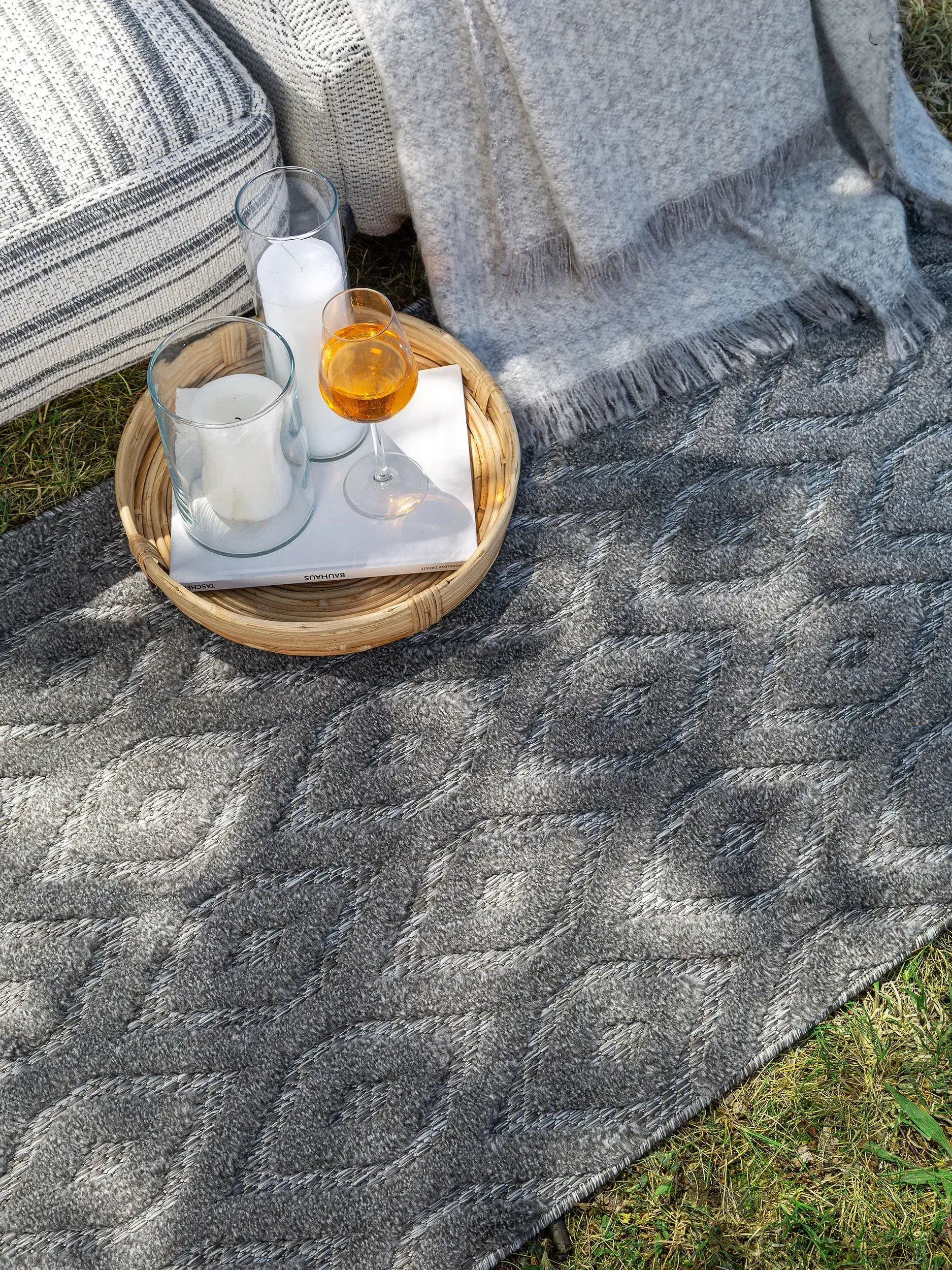 Teppich Bonte aus 100% Polypropylen in Grau von benuta