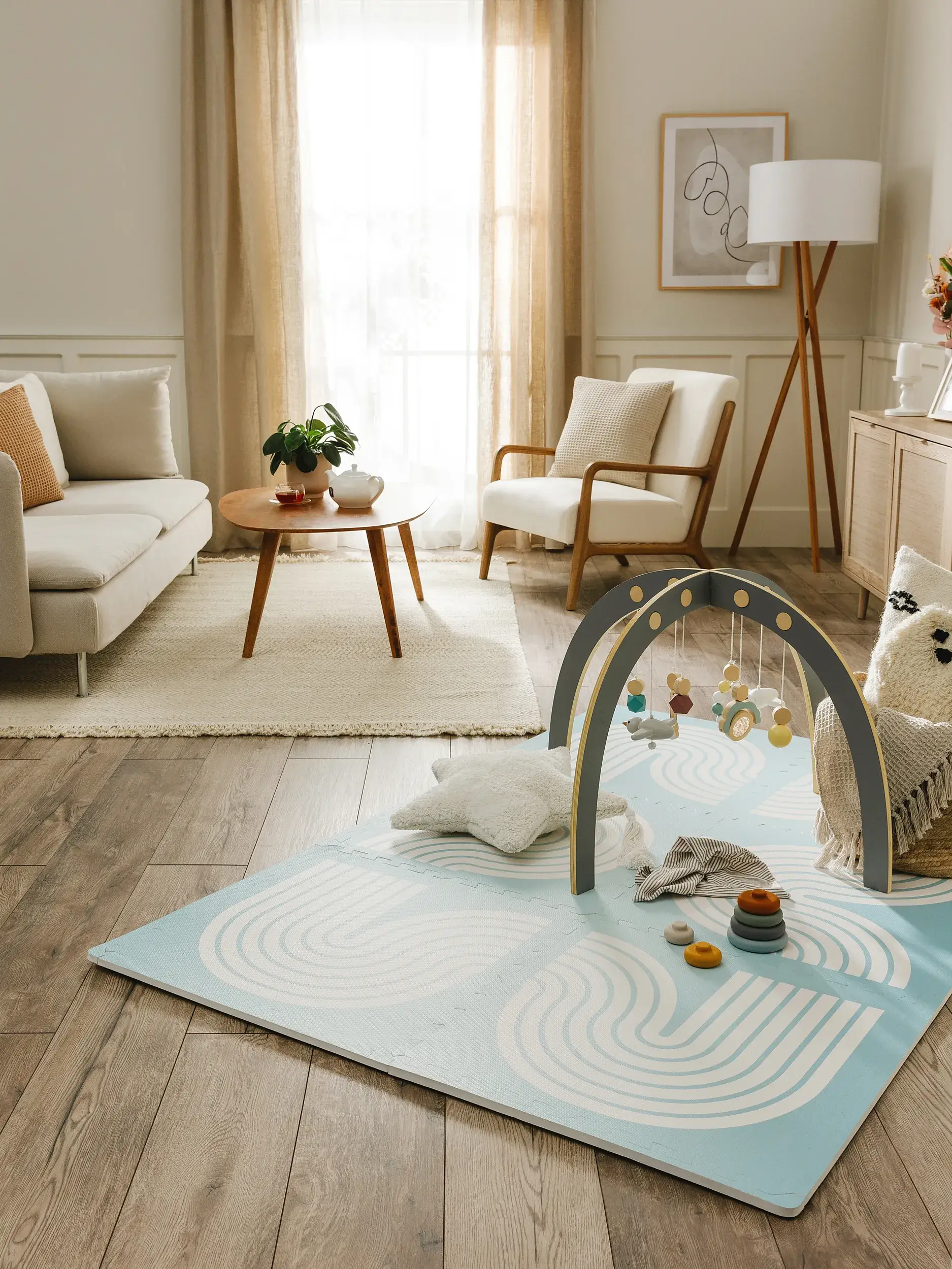 Spielmatte Archie Blau im Design Kindermotive aus  von Lytte