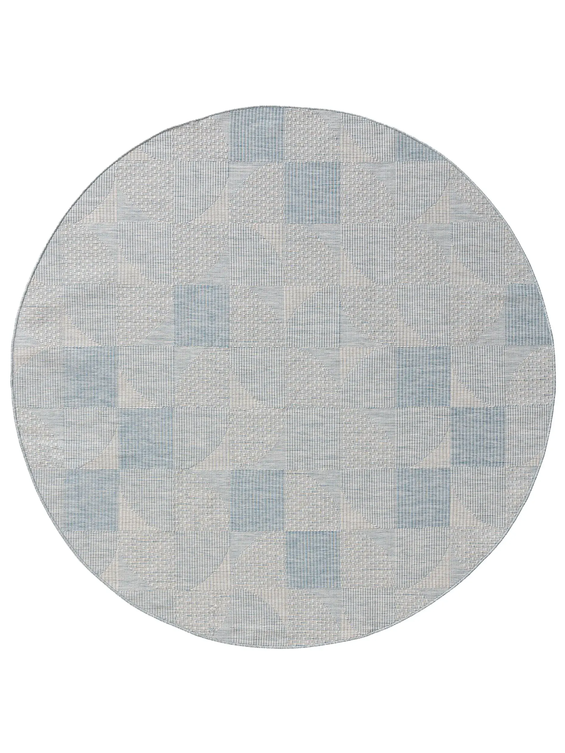 Rug made of 100% Polypropylen in Blue with a 100% Polypropylen high pile by benuta Nest